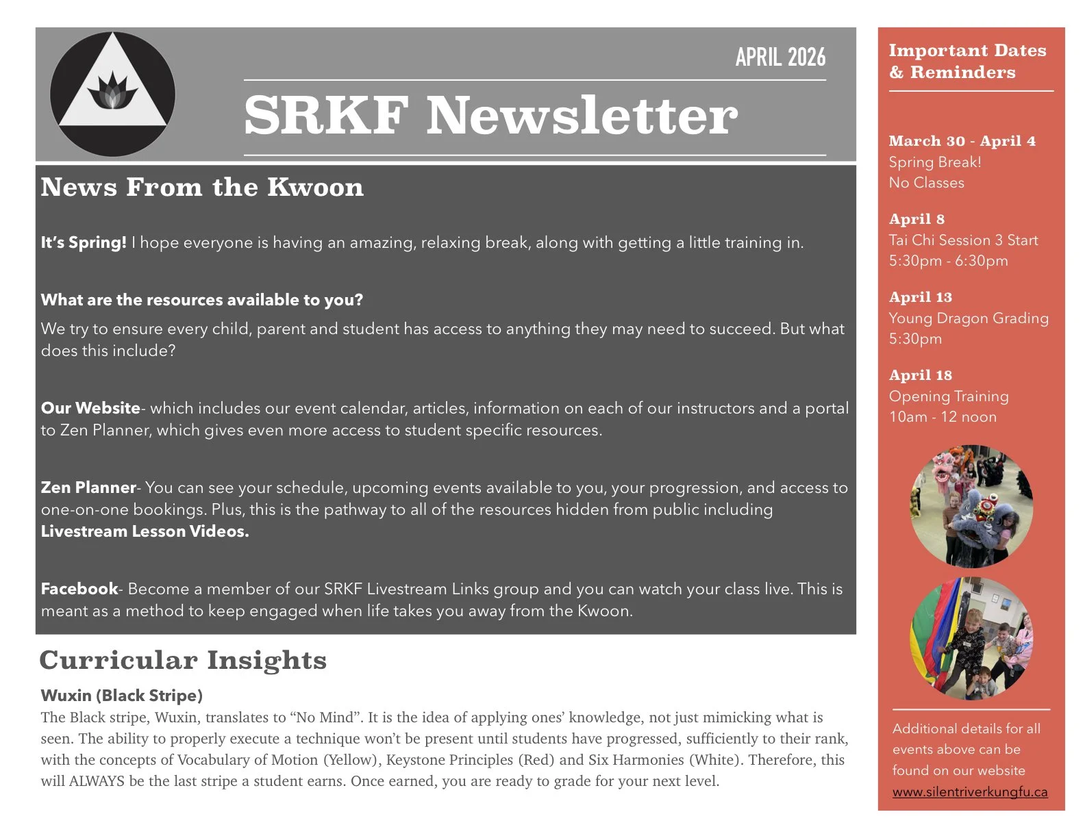 SRKF April Newsletter 2026