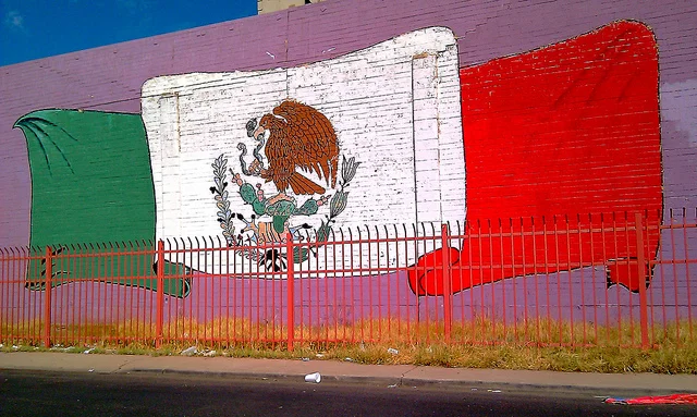 Mexican Flag Mural, Ms. Phoenix, used by permission