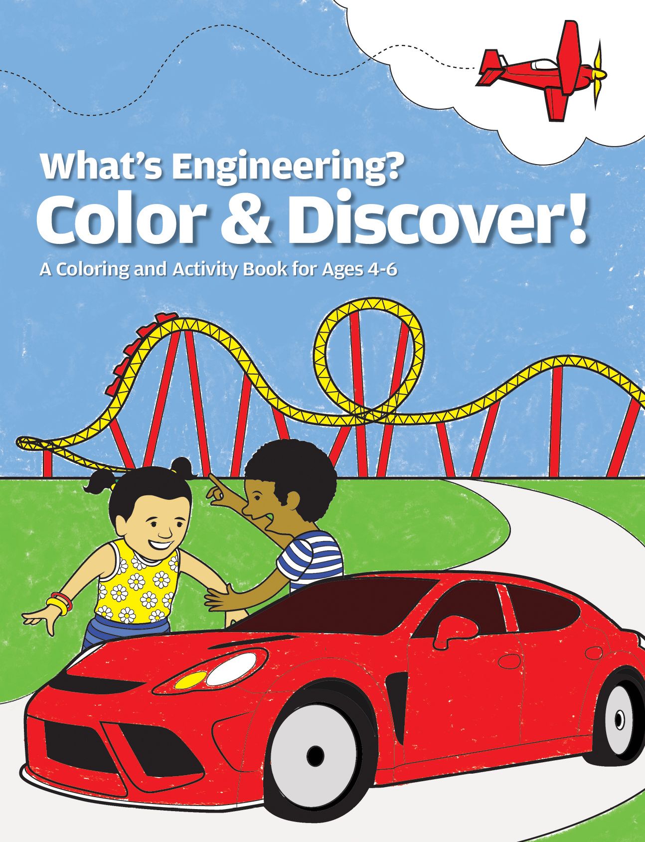 This 20-page coloring and activity book shows kids that the engineered world is all around them all the time.