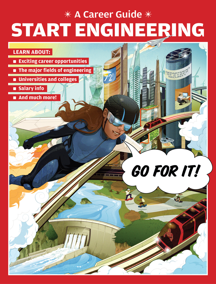 This career guide to engineering for middle and high school students showcases cool things engineers can end up doing in their jobs.