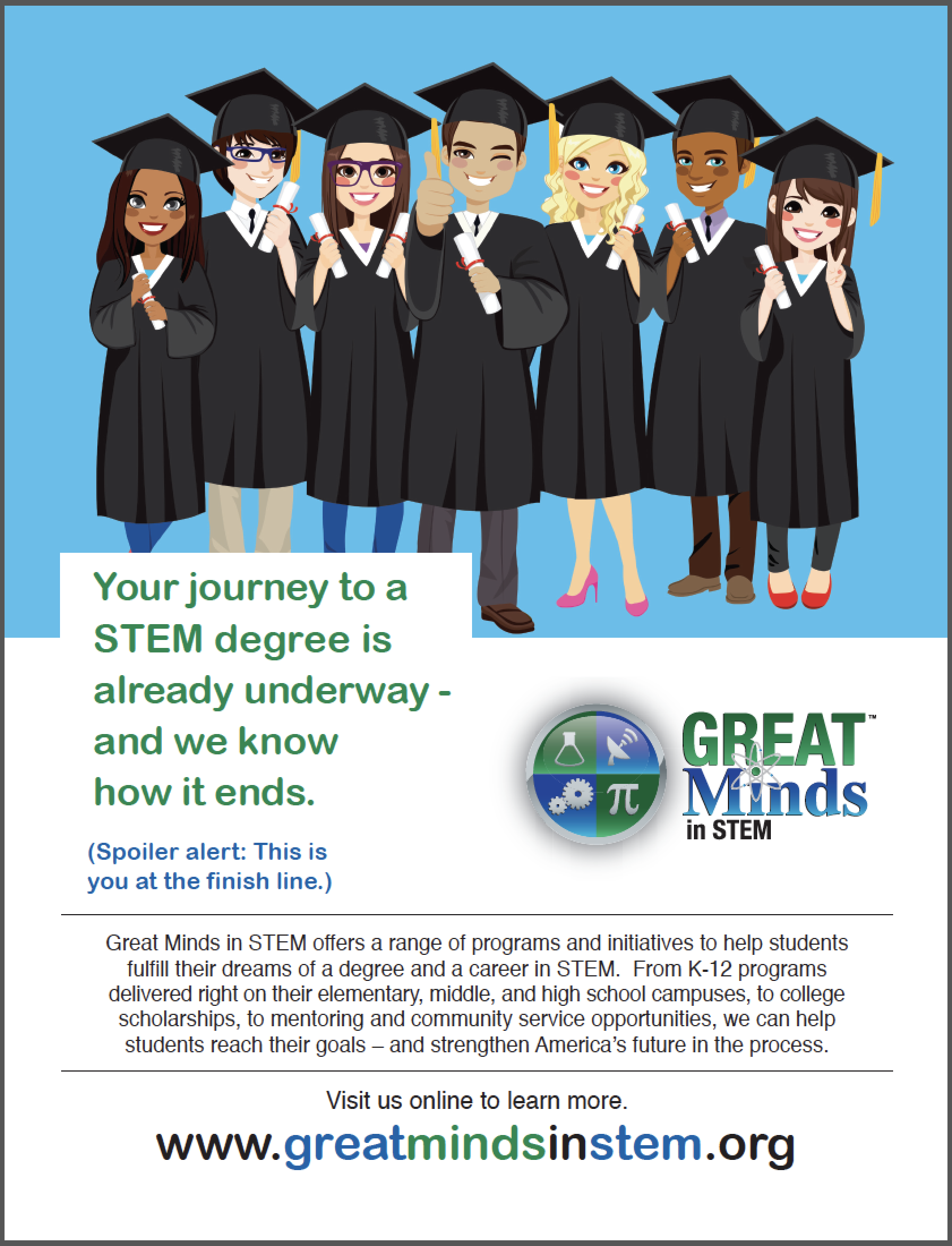 Back cover ad from Great Minds in STEM
