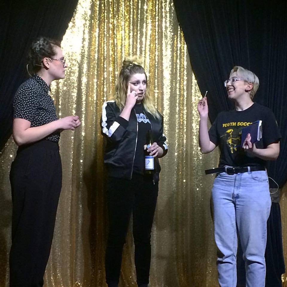 Comedy Coven (L-R): Stephanie Onderchanin; Tricia Chamberlain; Emily Syrja