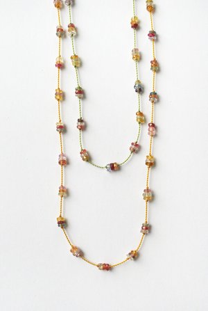 See Real Flowers - Rainbow Sapphire Necklace — SEE REAL FLOWERS