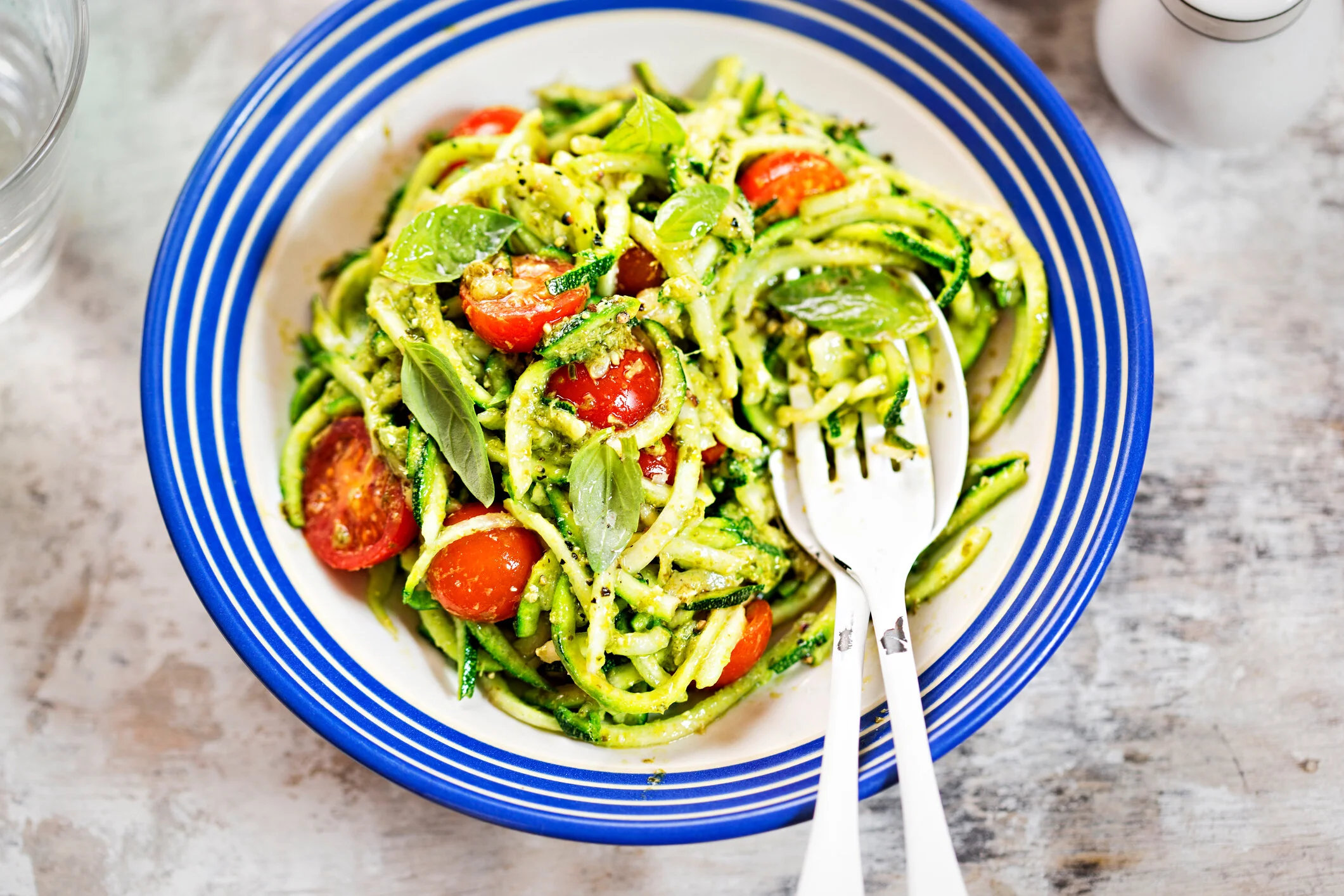 Veggie Pesto Courgetti