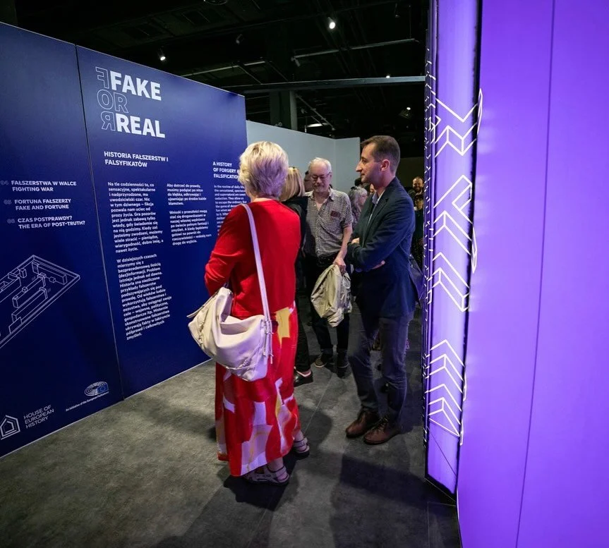 The traveling exhibition &ldquo;Fake for Real&rdquo; has made its way to Poland! 

The Museum of the Second World War (@muzeum1939) in Gdańsk is the fourth stop on its journey. You can catch it there until November 2, 2025. 

Next up: Sweden. 

&ldqu