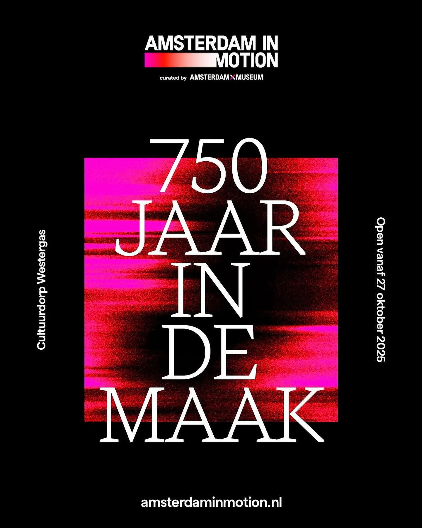 This Monday, 27 October, &ldquo;Amsterdam in Motion&rdquo; opens its doors at the cultural district @westergas!

@amsterdam.inmotion is a special experience celebrating 750 years of Amsterdam, curated by the @amsterdammuseum. 

We&rsquo;ve contribute