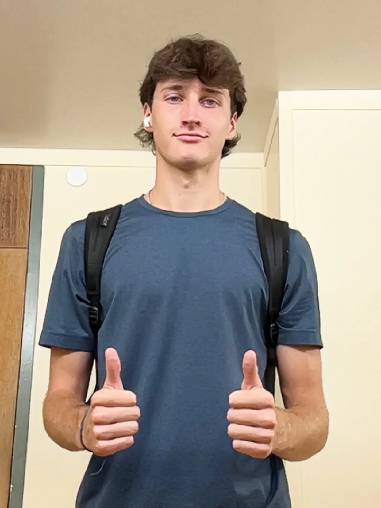 First day of college for my boyyyy!!!! 13th grade, let&rsquo;s goooooo! @asherbobbett I love you!