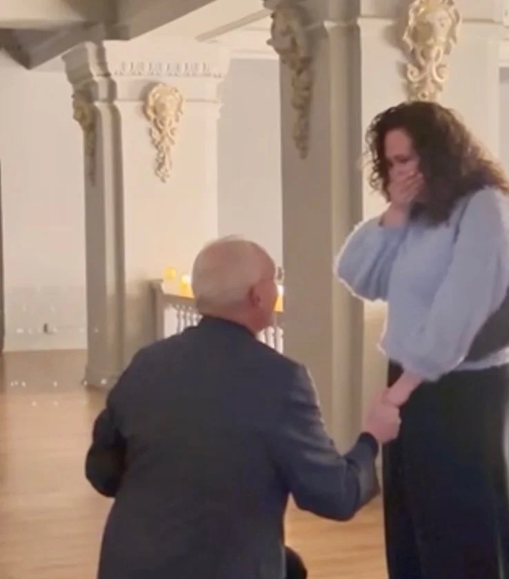 Surprise!!!!!

I&rsquo;m so incredibly thankful to share that we are engaged! 

Later in life love is a beautiful thing. I have never known love like this and can&rsquo;t wait to build a life with you, @ge_tex1! Thank you for pulling off the impossib