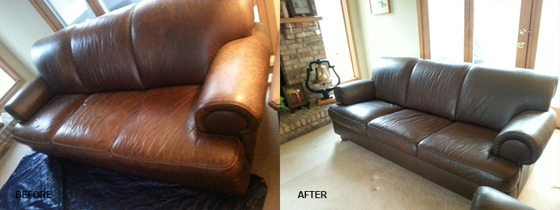 Leather Couch Color Change Repair and Restoration Oakland County, MI - Leather Couch Color Change Repair and Restoration Macomb County, MI - Leather Couch Color Change Repair and Restoration Wayne County, MI