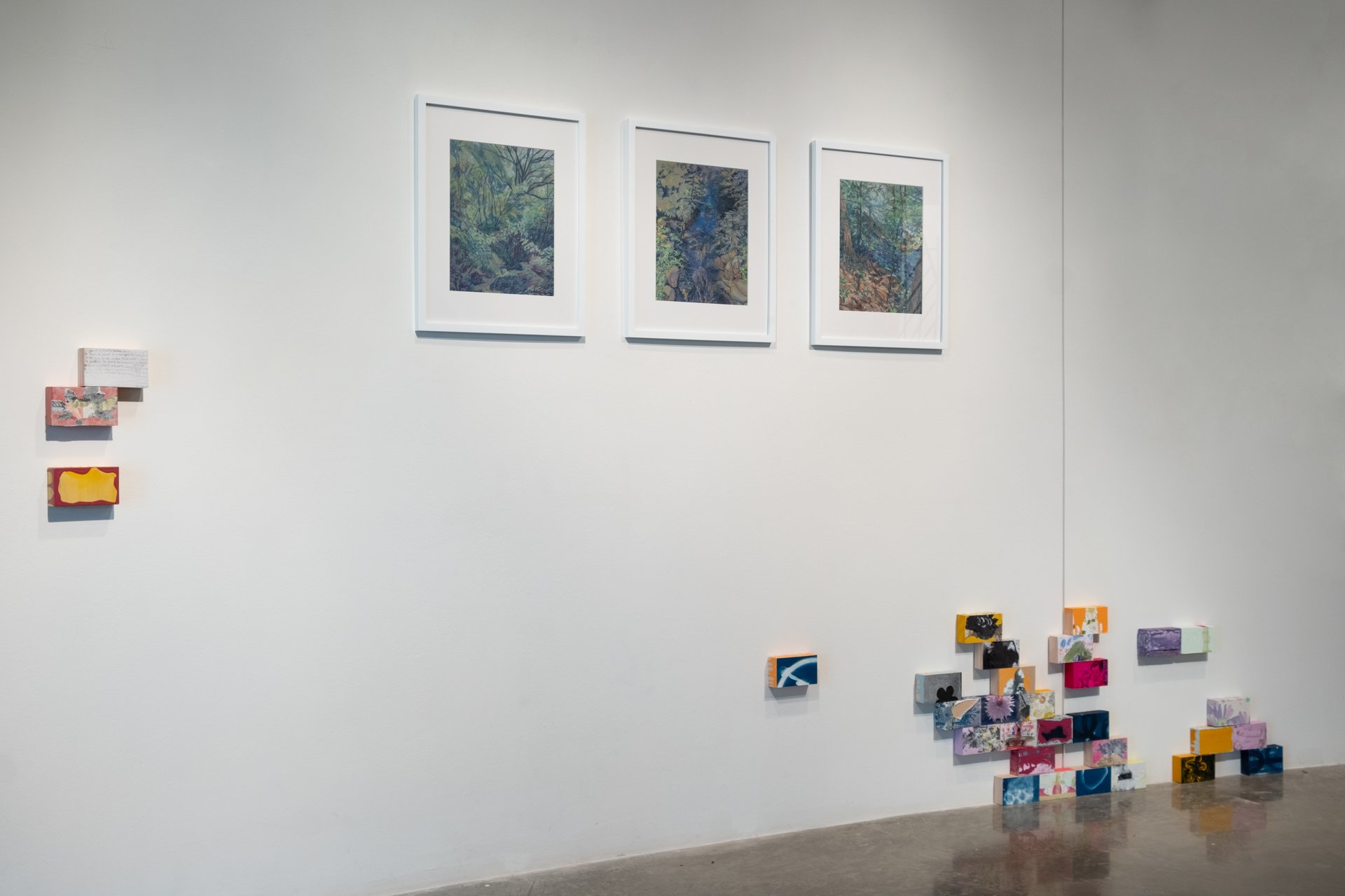 installation view of "Wall Fragments" 