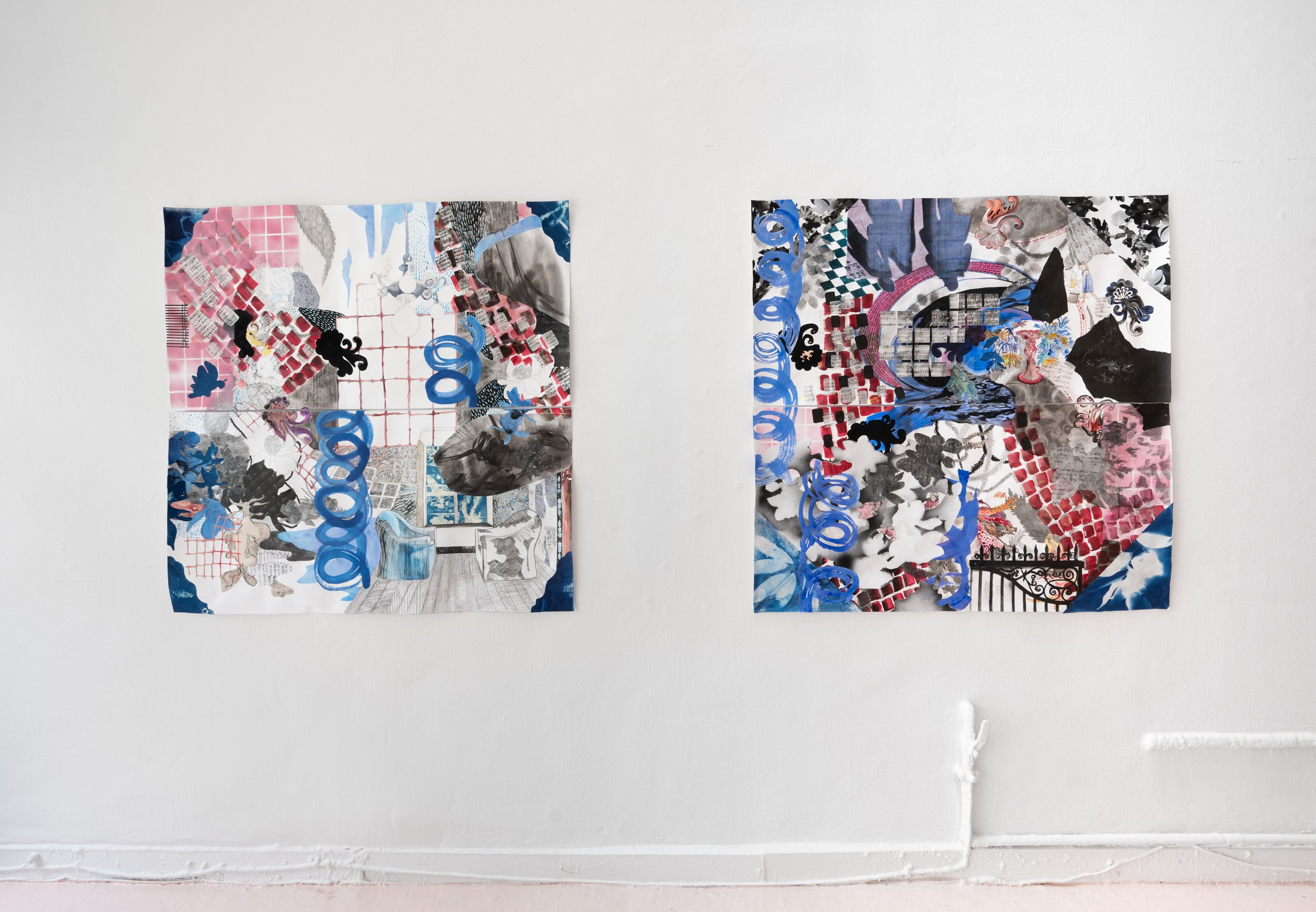 Exhibition view of I was born a promise and Safekeeping at Transformer