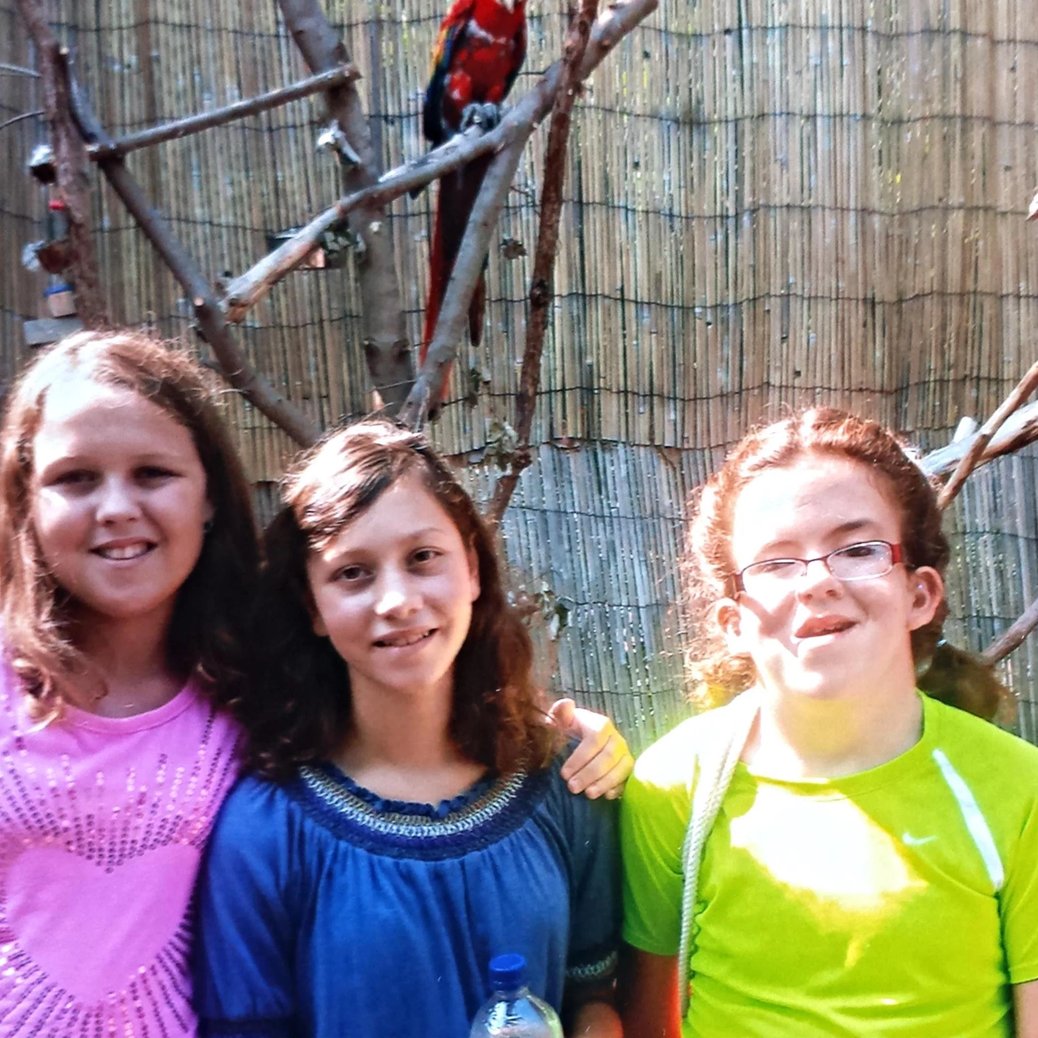 Jacie, Morgan and Melanie at Mesker Zoo