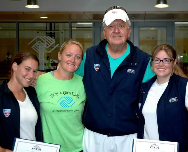Newly certified instructors Shane Kelly,(l) and Erin Kane (r) join Kathleen Newcomb and Bud Duksta