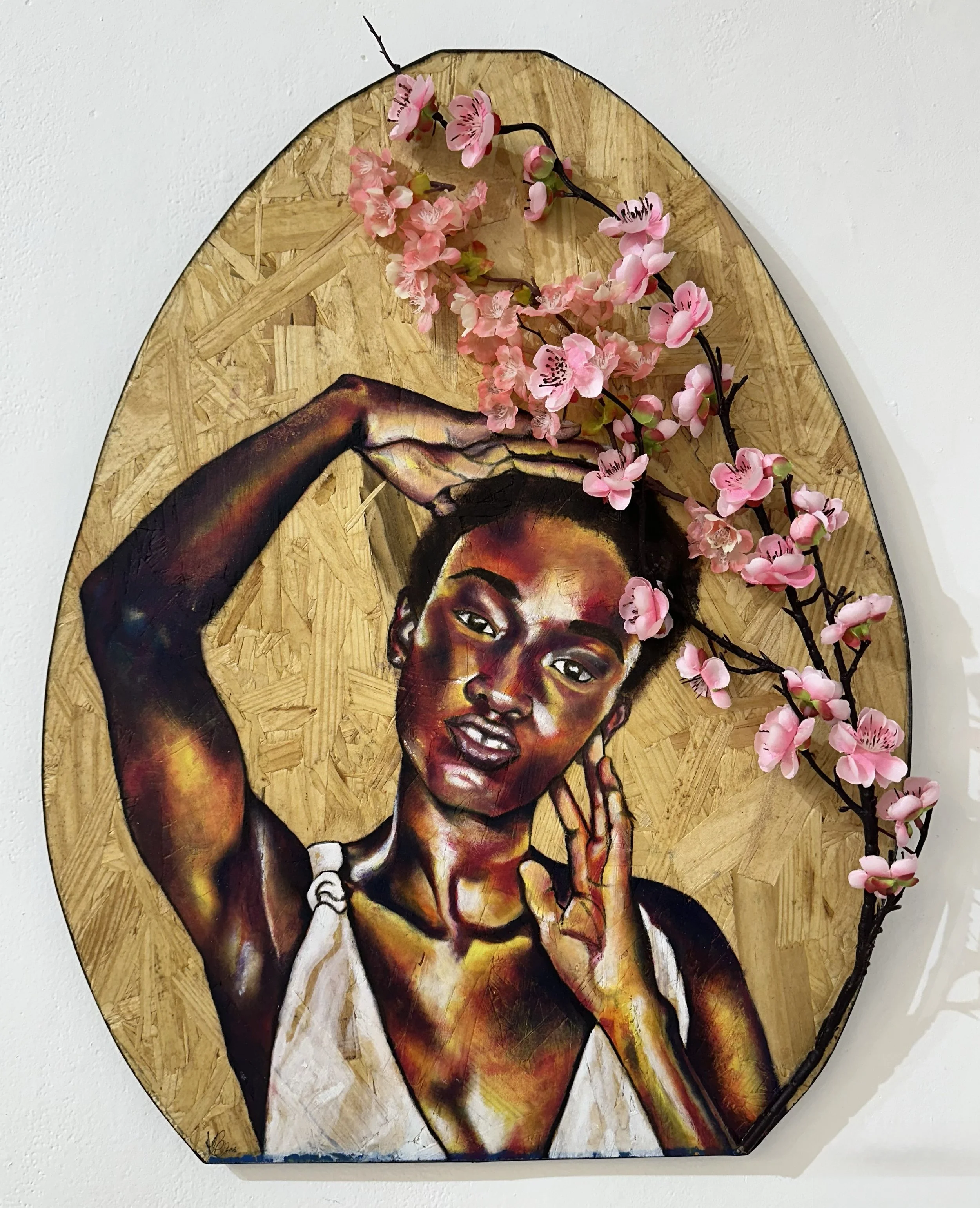 Finding Alignment, 2025
| 19in x 24in
| oil on reclaimed wood