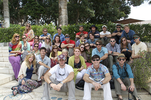 Taylor with the Legacy class of 2011 in Israel. He is on the top row, 4th from the right.