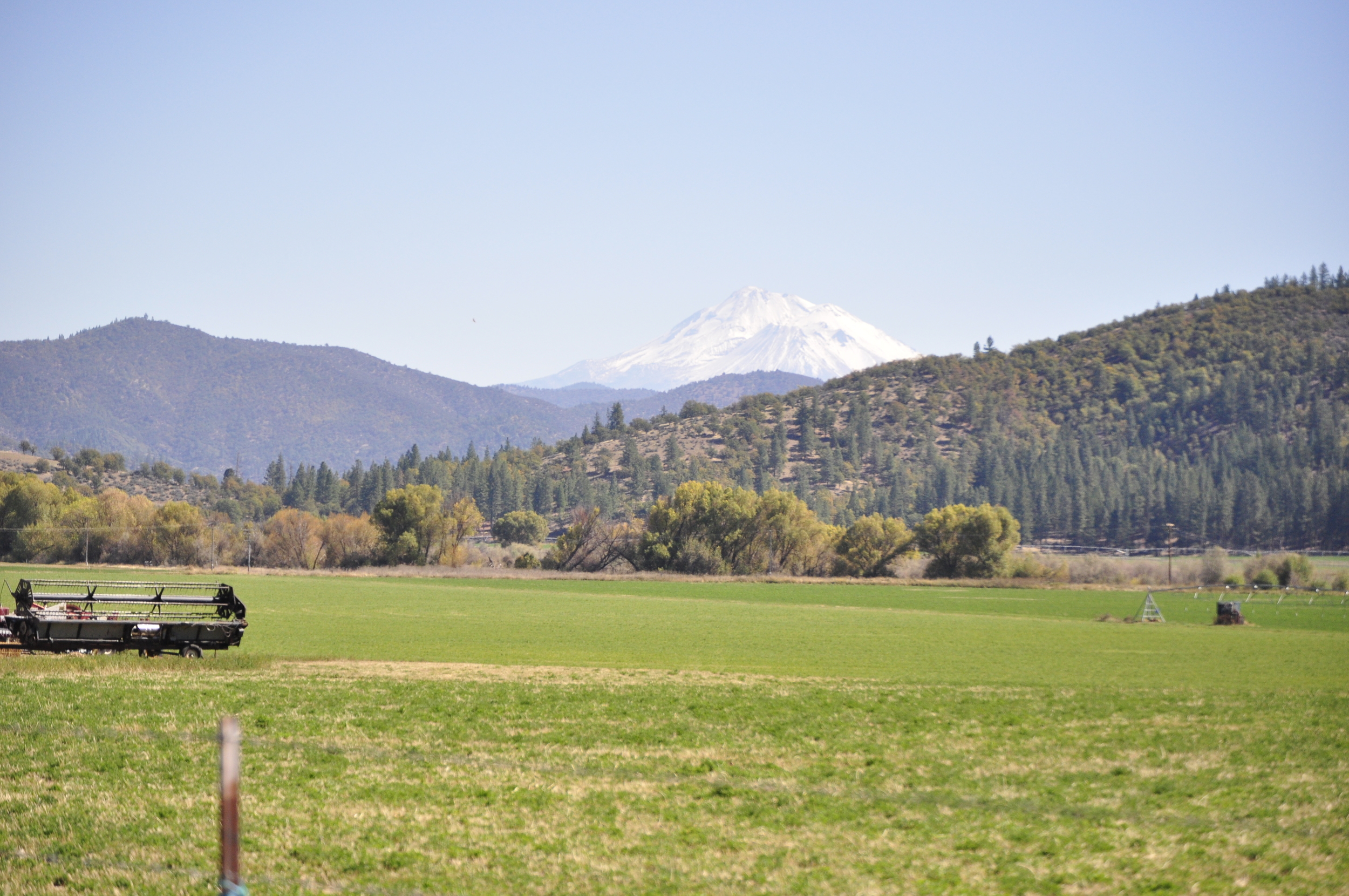 Scott Valley with Mt. Shasta in the background.