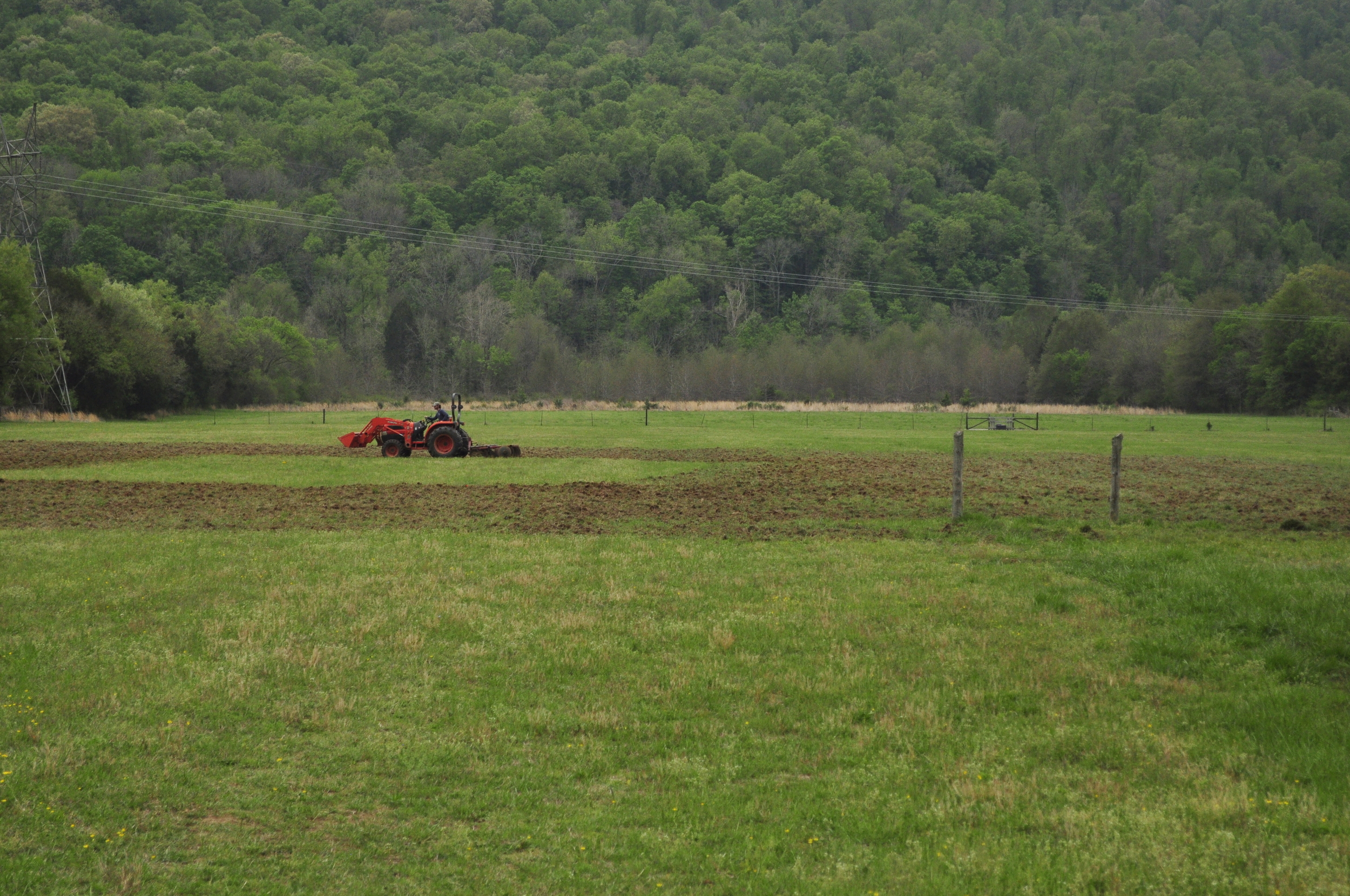Breaking ground for the first time. 