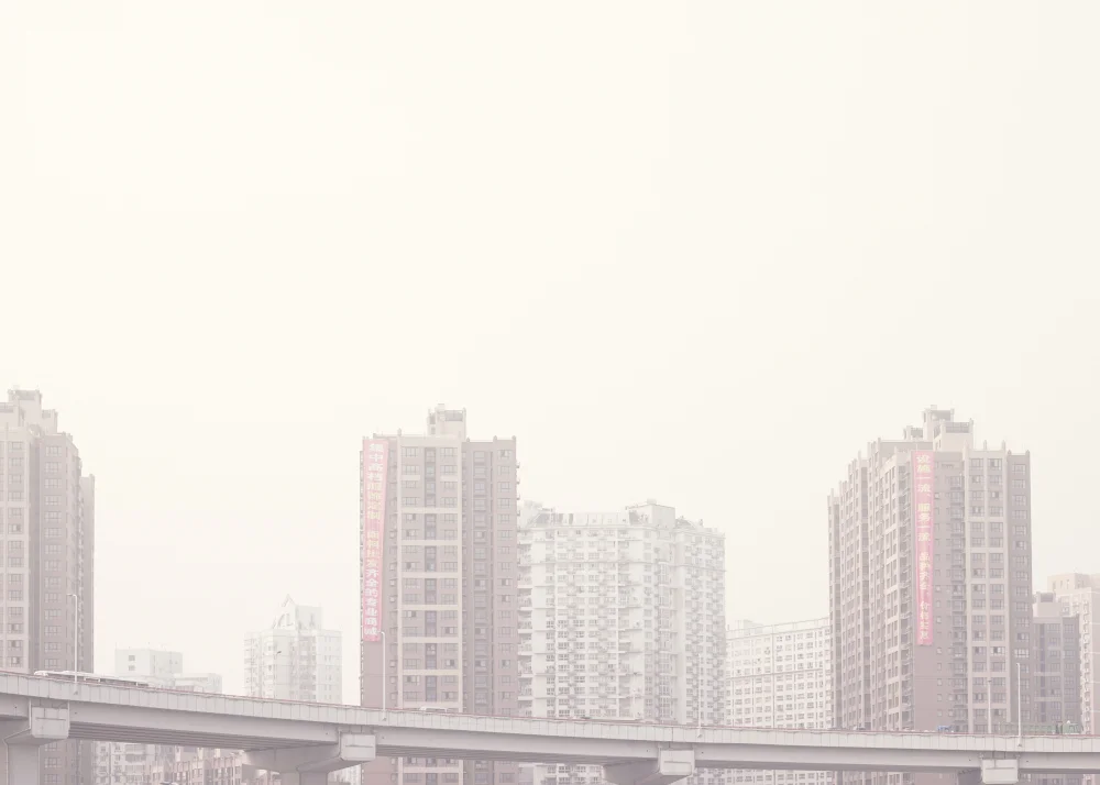 Incheon, Korea - Taken through a car window.