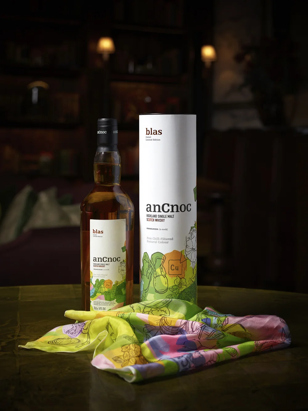 At the end of December I photographed Patrick Grant of E. Tautz in Scarfes Bar London, for his collaboration with AnCnoc Whisky. Patrick has designed a bespoke print which drew inspiration from AnCnoc's single malt heritage, character and the time-honoured production methods used at their Knockdhu distillery.