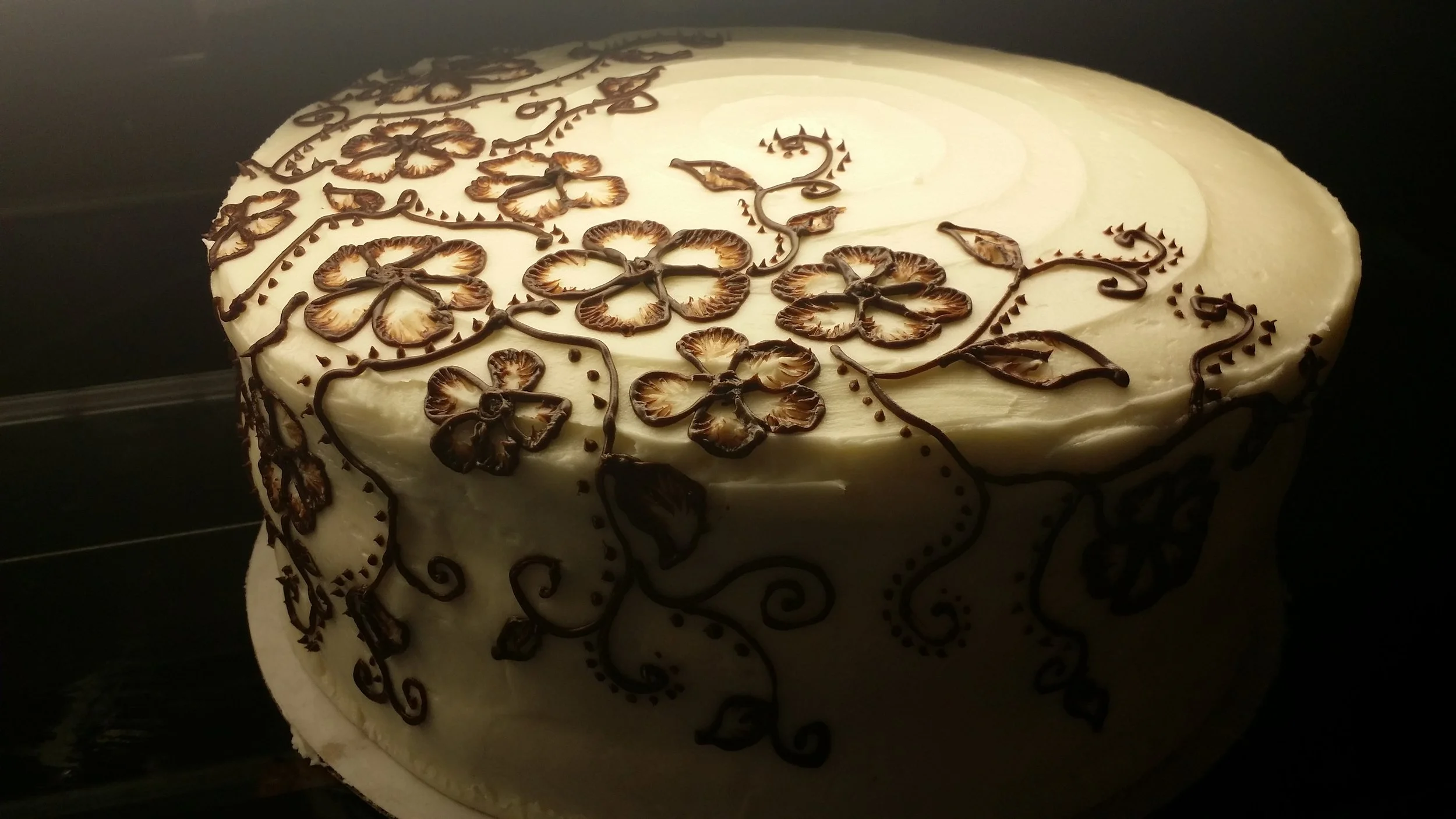 Mehndi/henna inspired cake