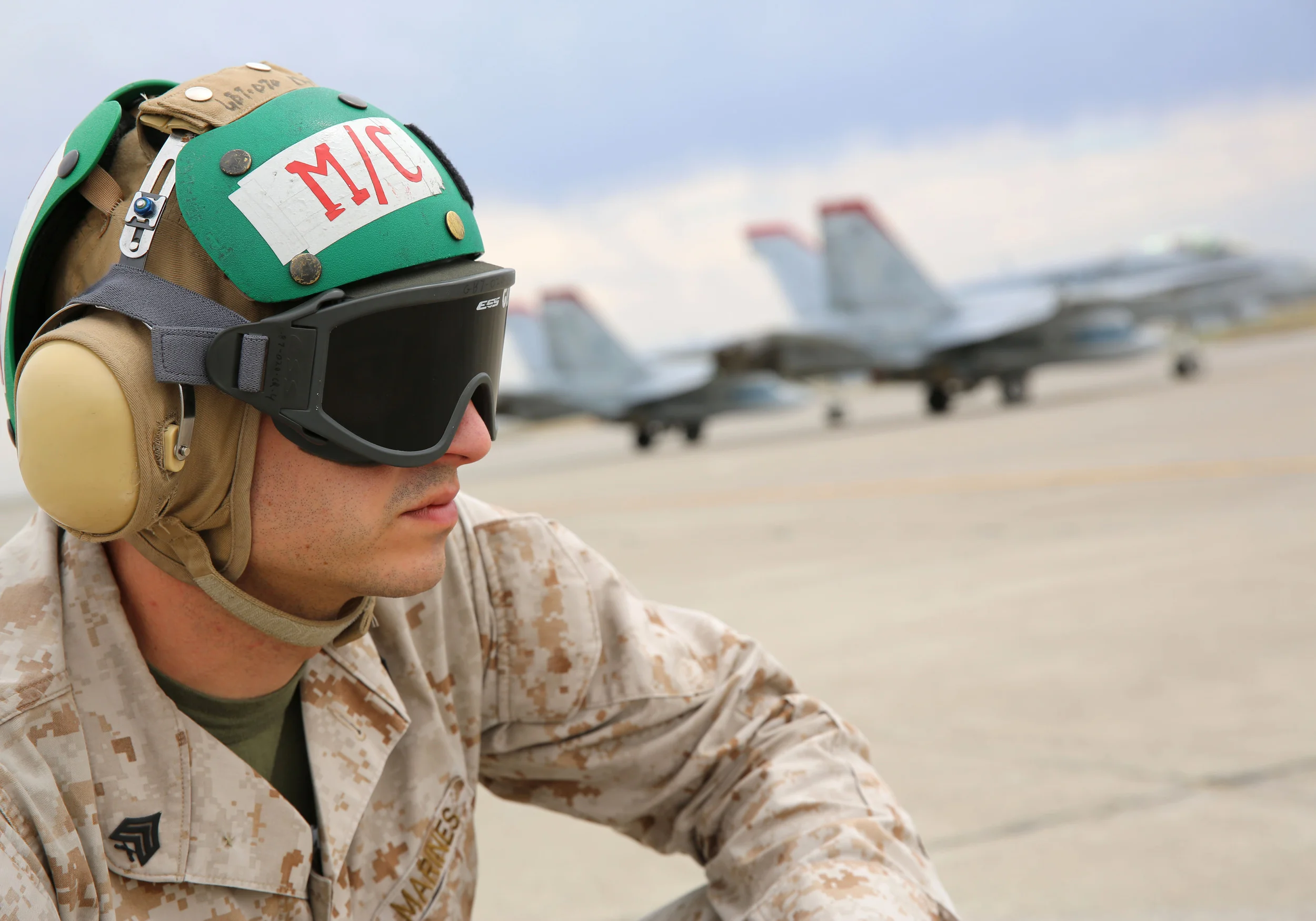 Marine on tarmac.JPG
