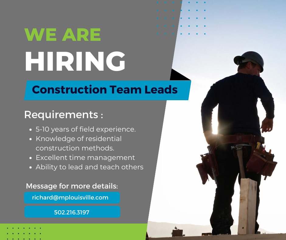 Construction Jobs Louisville KY — M&P Construction Louisville Kentucky
