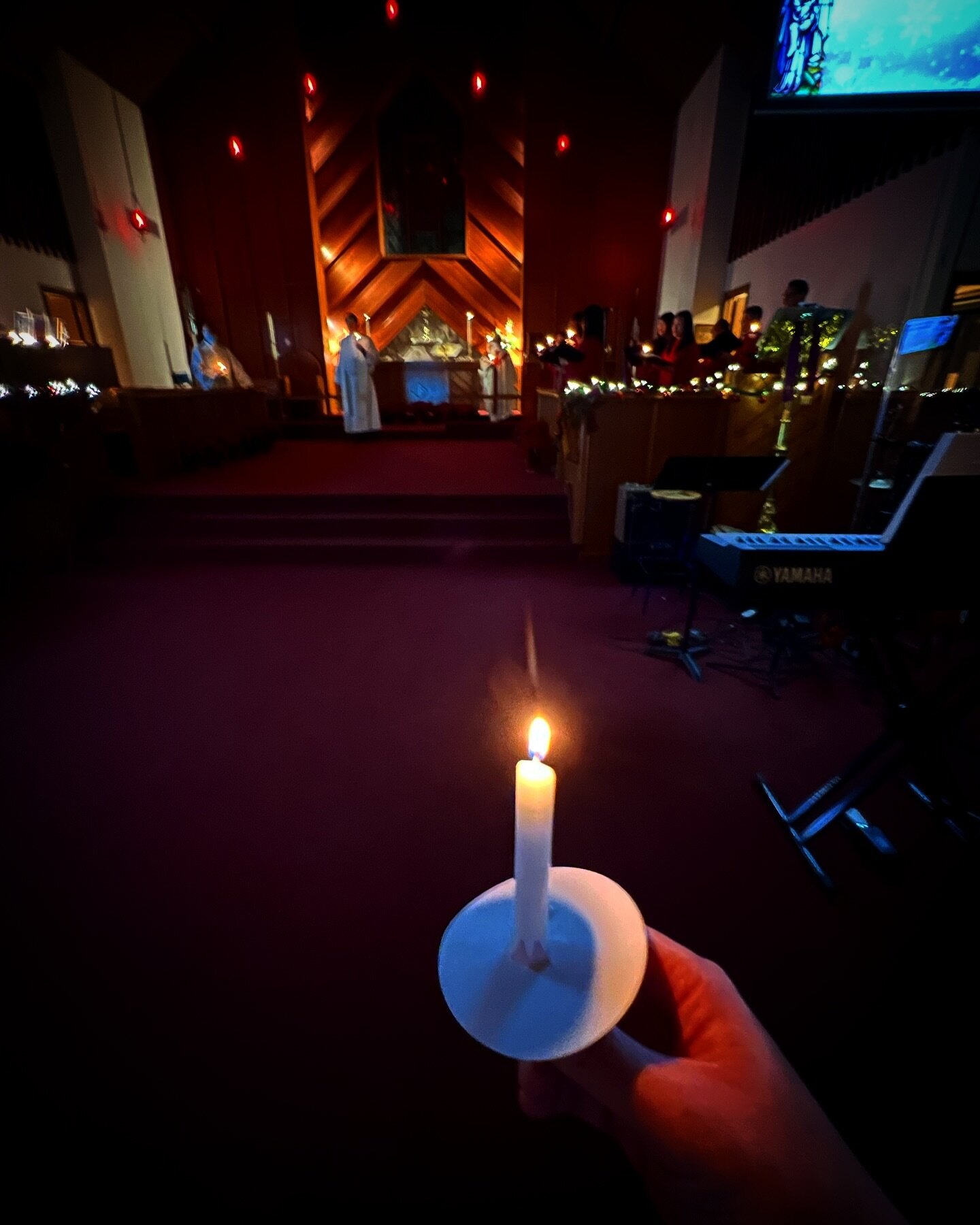 Candlelight service, Christmas Eve, 2023.  #silentnight