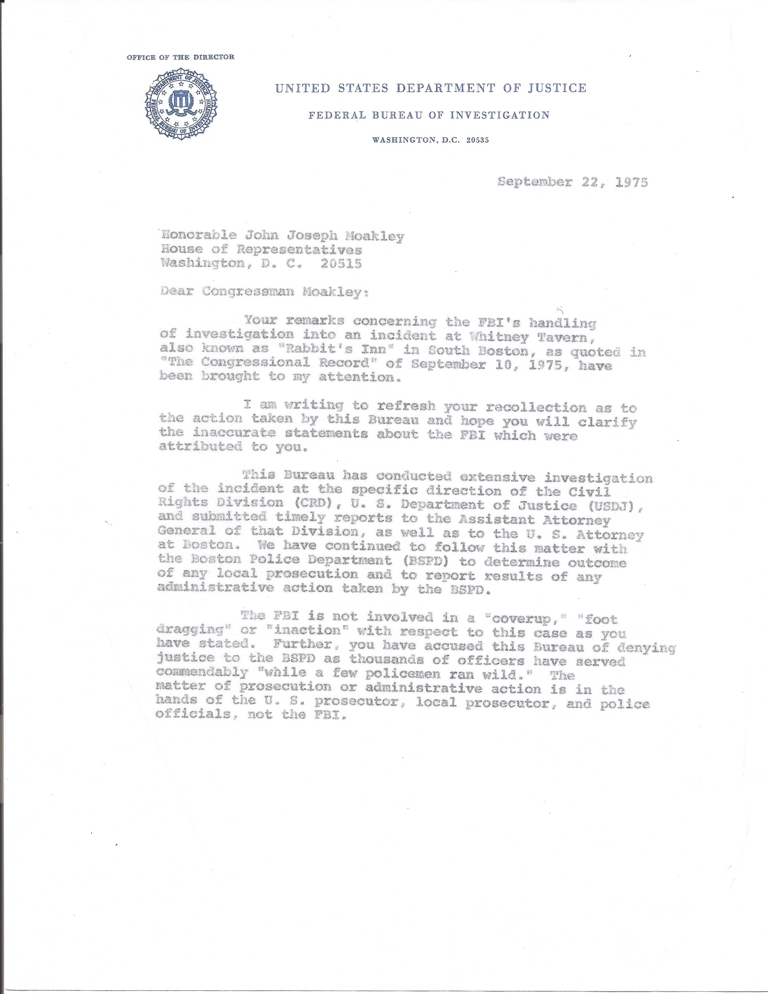 Joe Moakley/Busing Papers, Suffolk University.