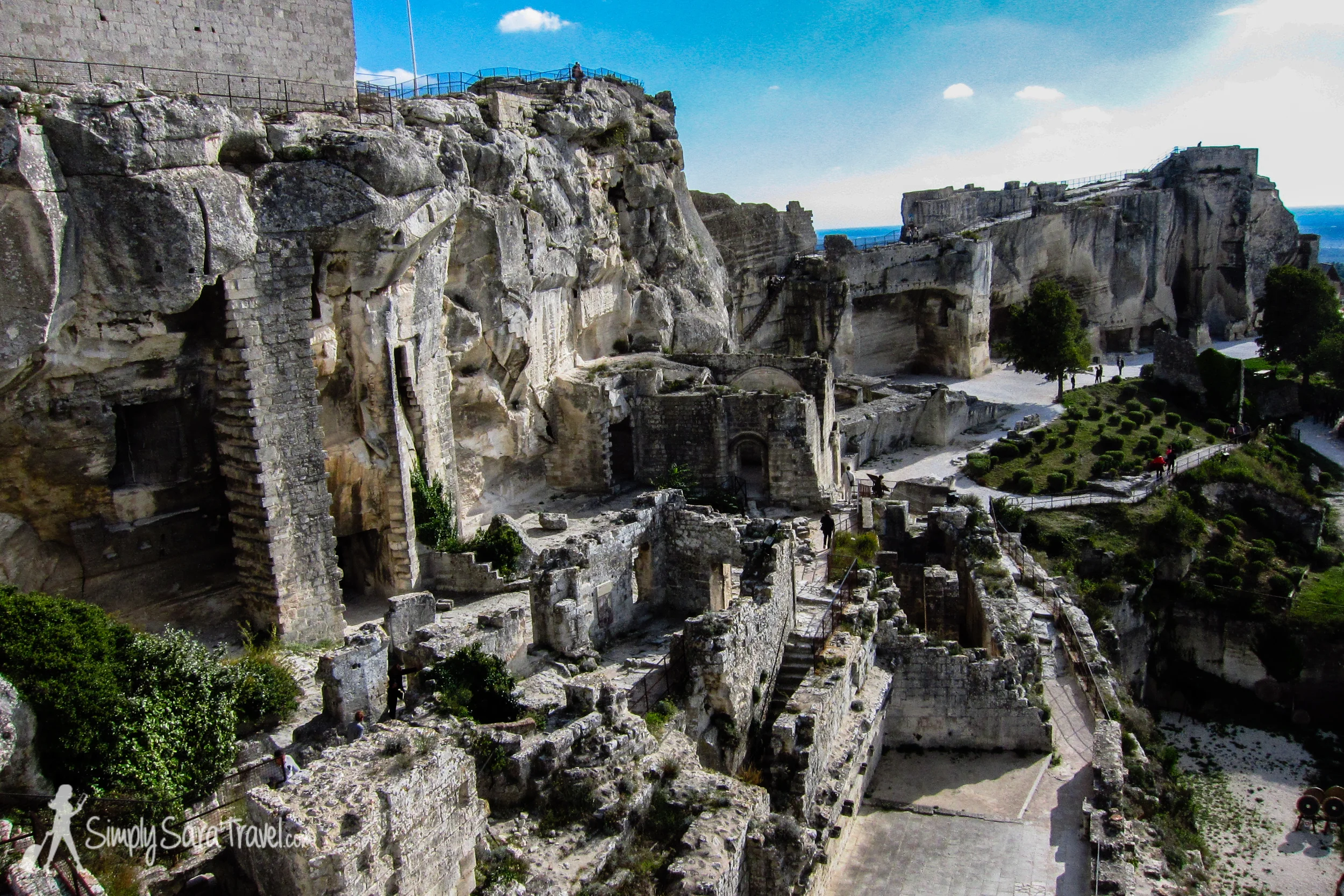 At the chateau-fortress of Les-Baux-de-Provence (October 2013)