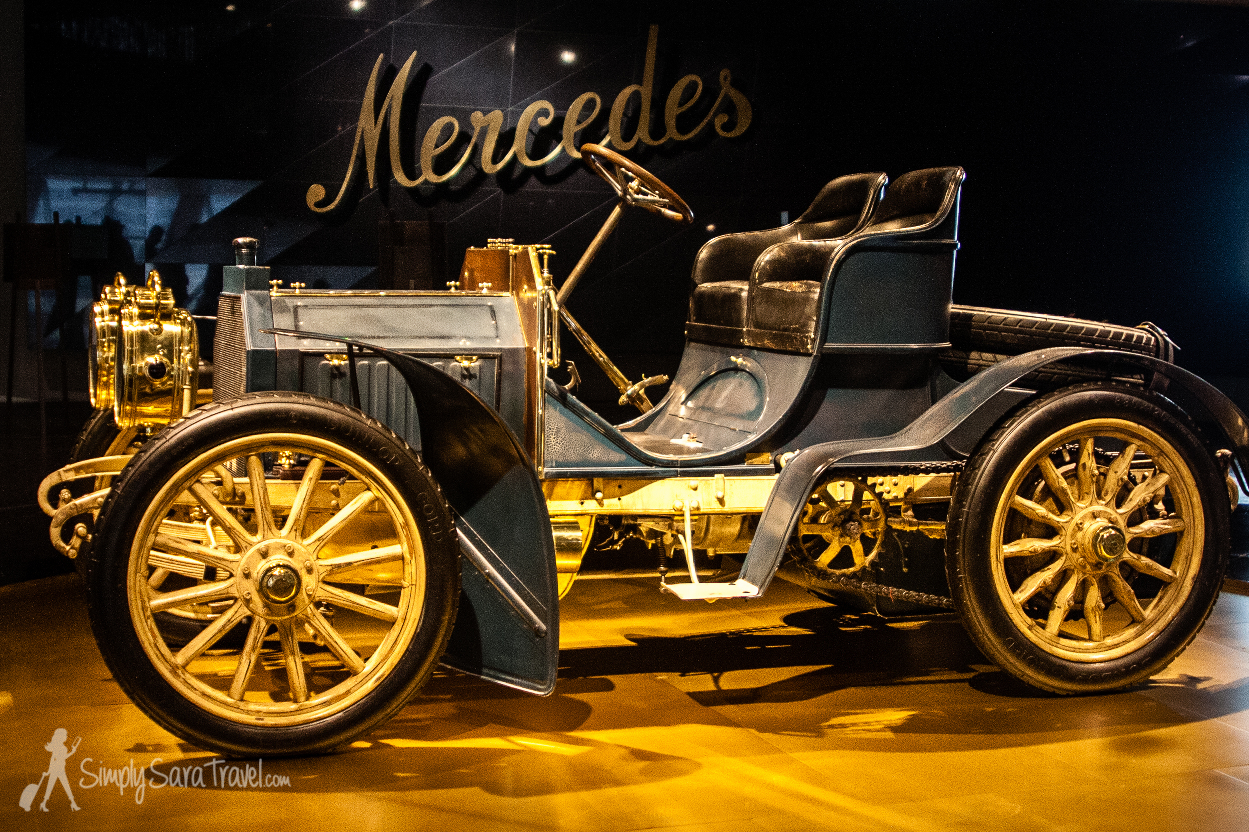 Wondering where the name Mercedes came from when the last names of the inventors where Benz and Daimler? A business man named Emil Jellinek became involved selling and marketing Daimler cars and the name of his daughter, Mercedes, was eventually adopted for the brand. (You can read more on the story at daimler.com .)