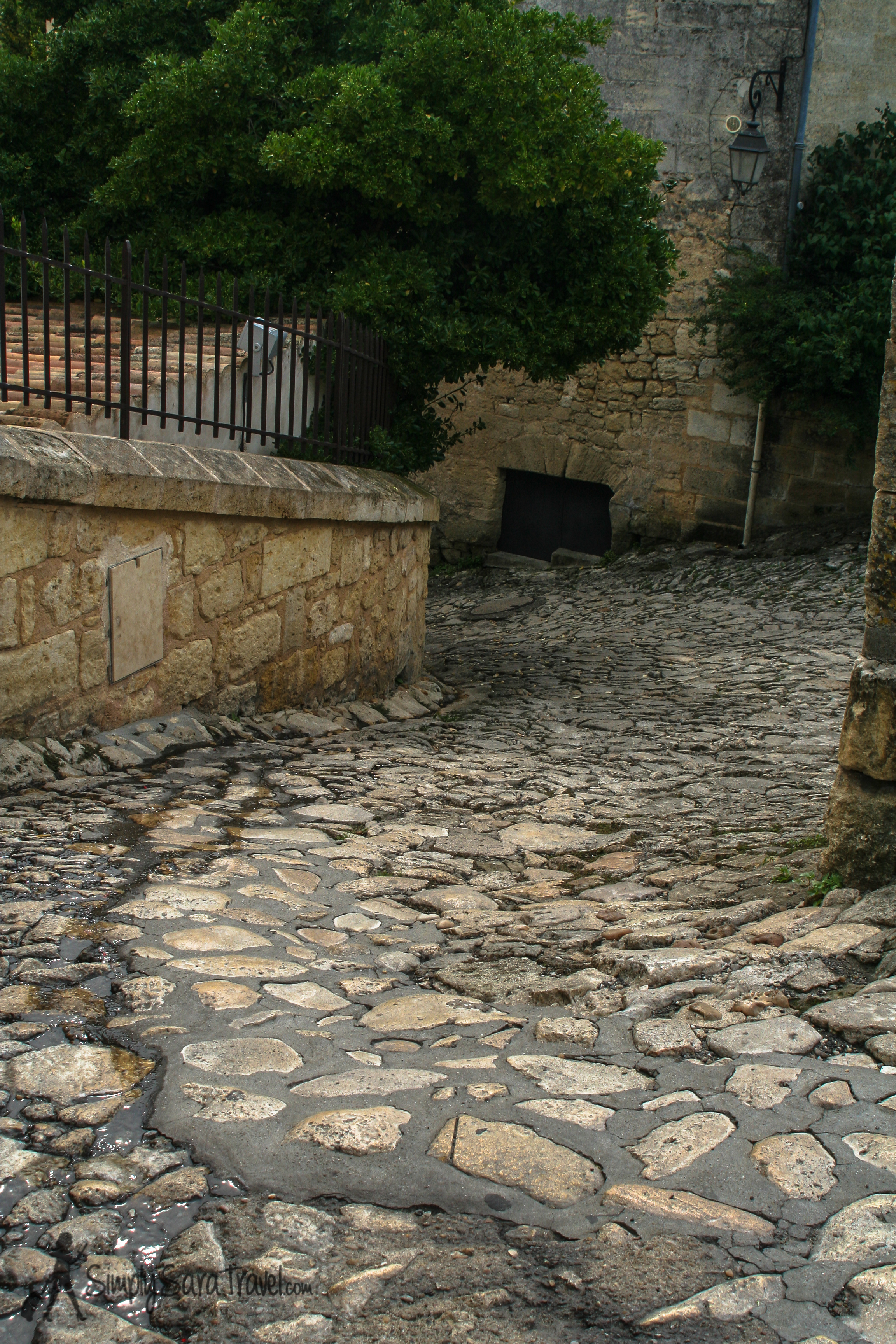 This path is called "Tertre des Vaillants" - according to St Émilion's tourist information site , "tertre" is a specific word to this town indicating a steep pedestrian cobblestone street. This one is for the valiant! 