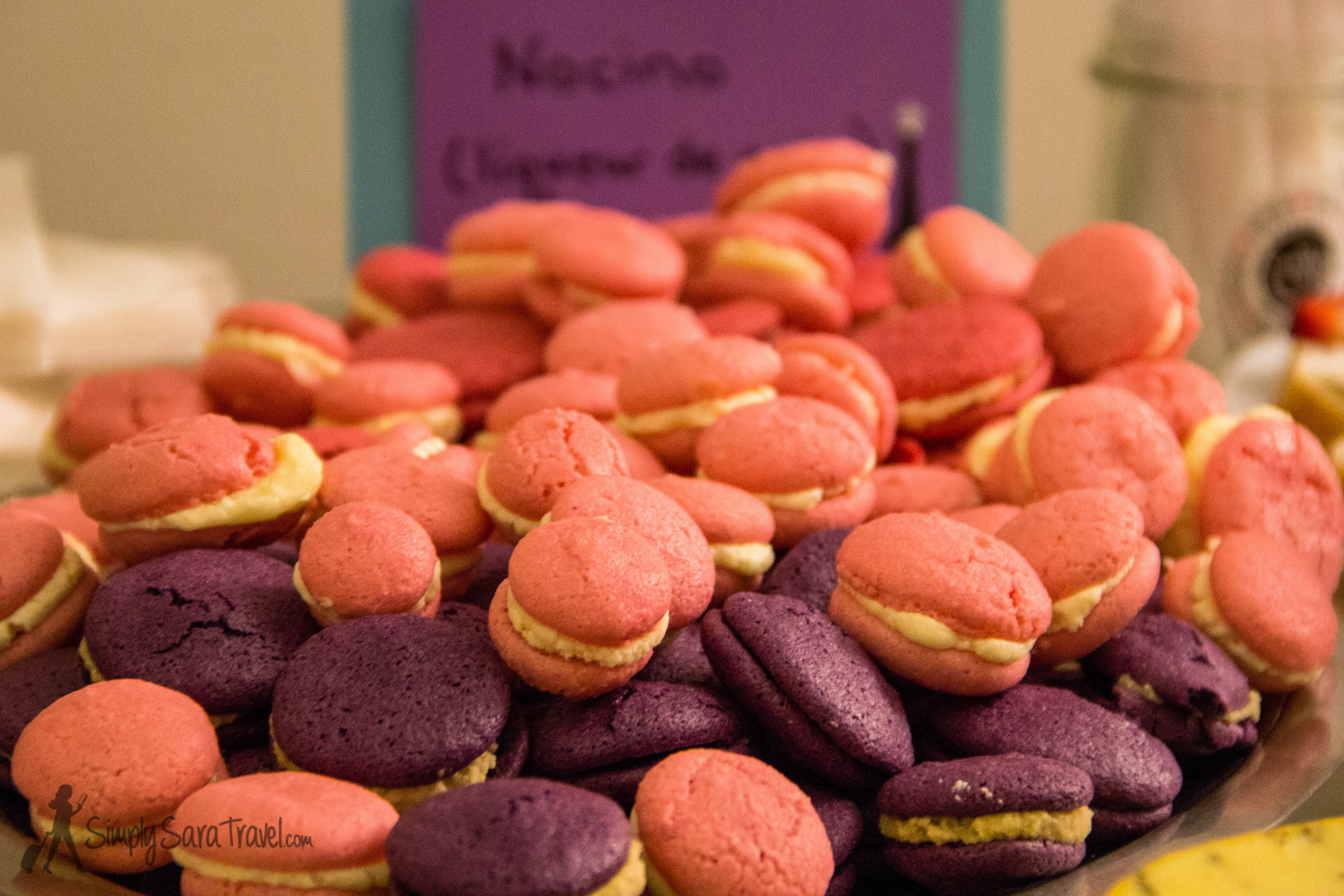 Homemade macarons with Almond, Nocino (walnut-flavored liqueur), and Limoncello fillings