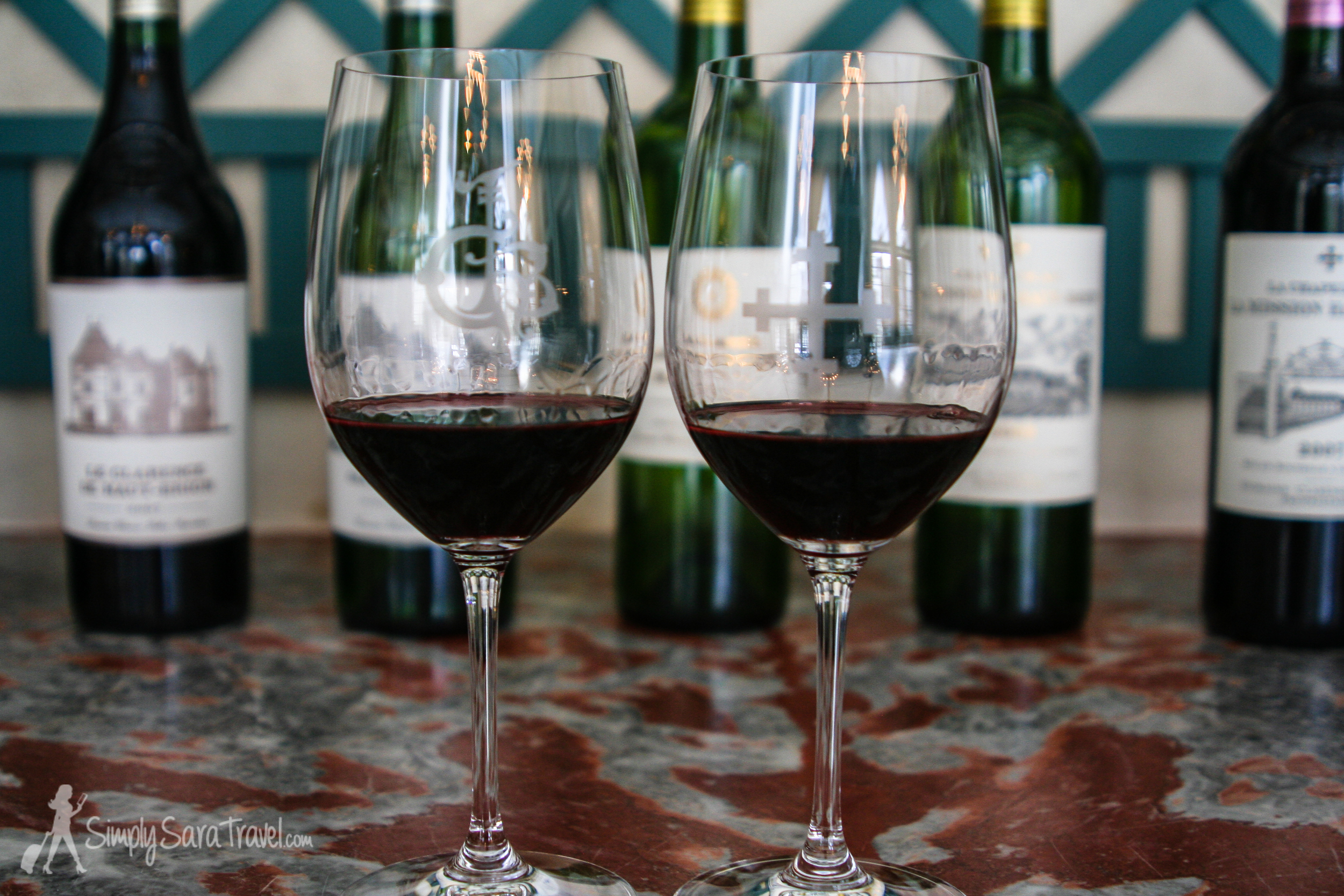 Possibly the only taste of wine from Château Haut-Brion I will experience, thus properly documented (also shown is a wine from Château La Mission Haut-Brion, another estate acquired in 1983).