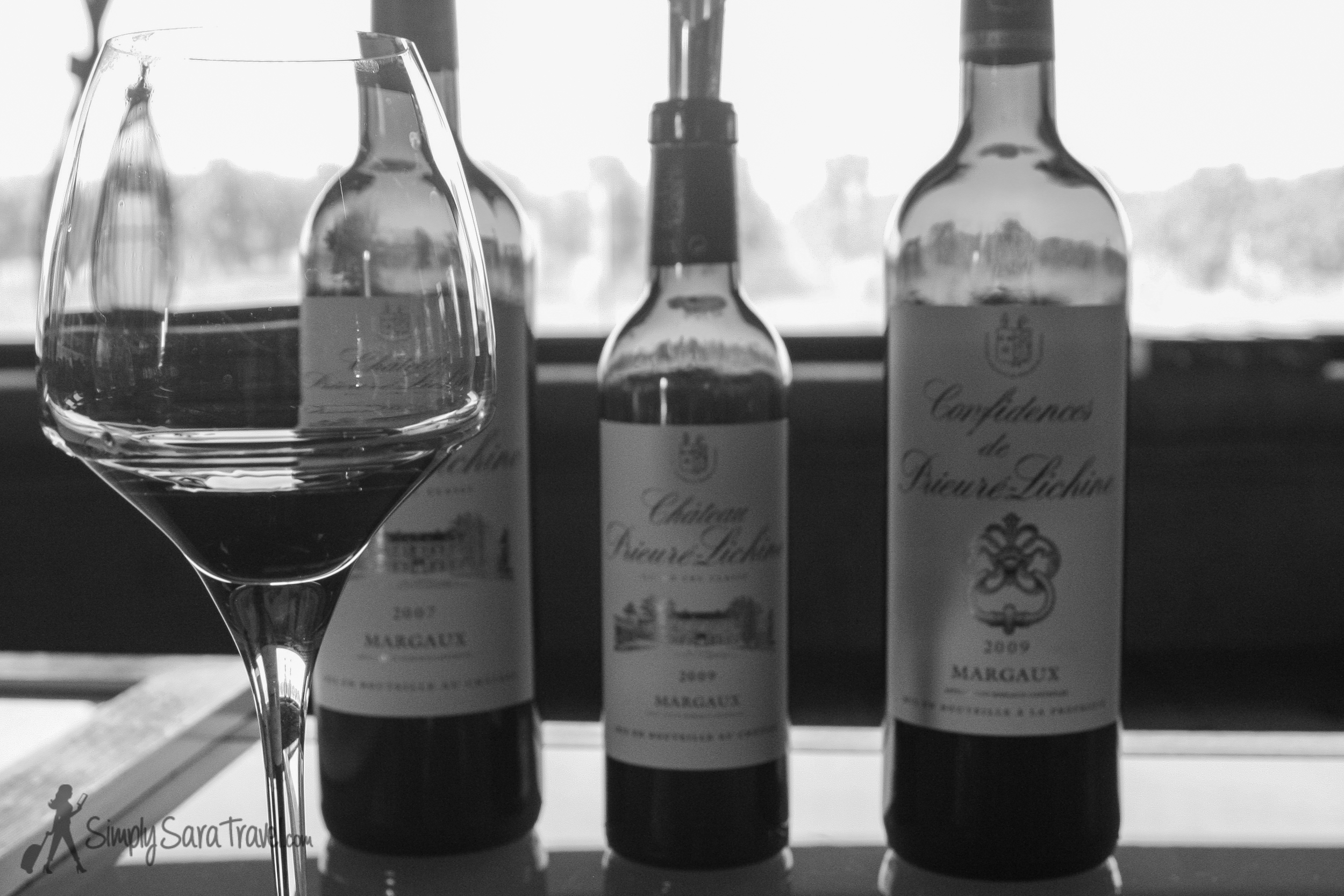 Wine tasting after a tour of Château Prieuré-Lichine