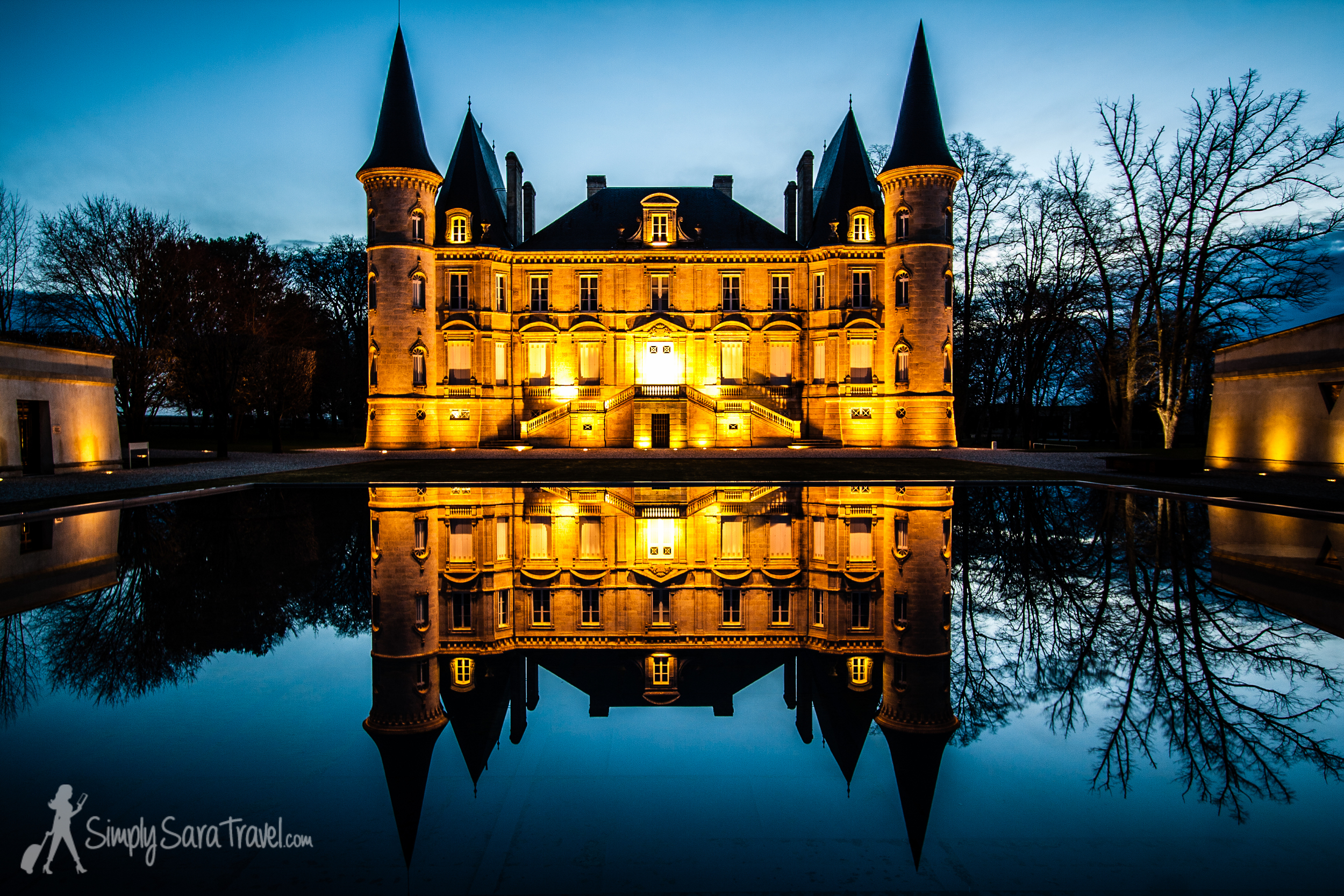 Stunning in daylight, it really ups the romanticism at night
