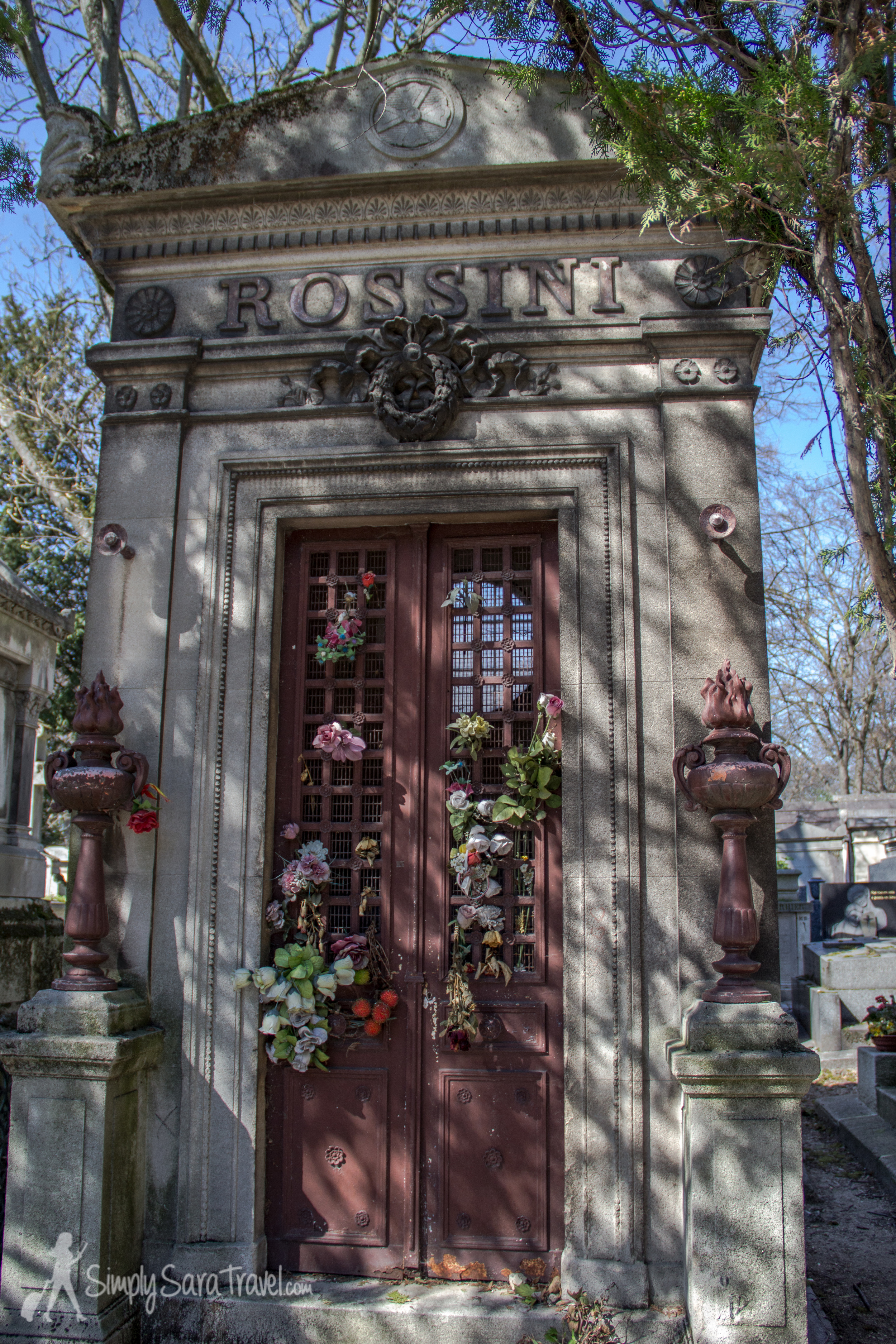 Italian composer Gioachino Rossini's crypt can be found easily near the main entrance. His remains have been transferred to Florence but his former resting place still honors his memory.