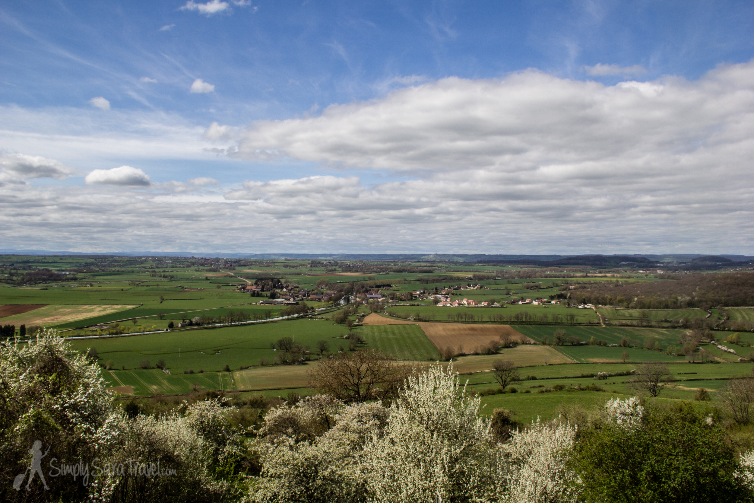 We took a look at the view of the countryside before making our way to the château