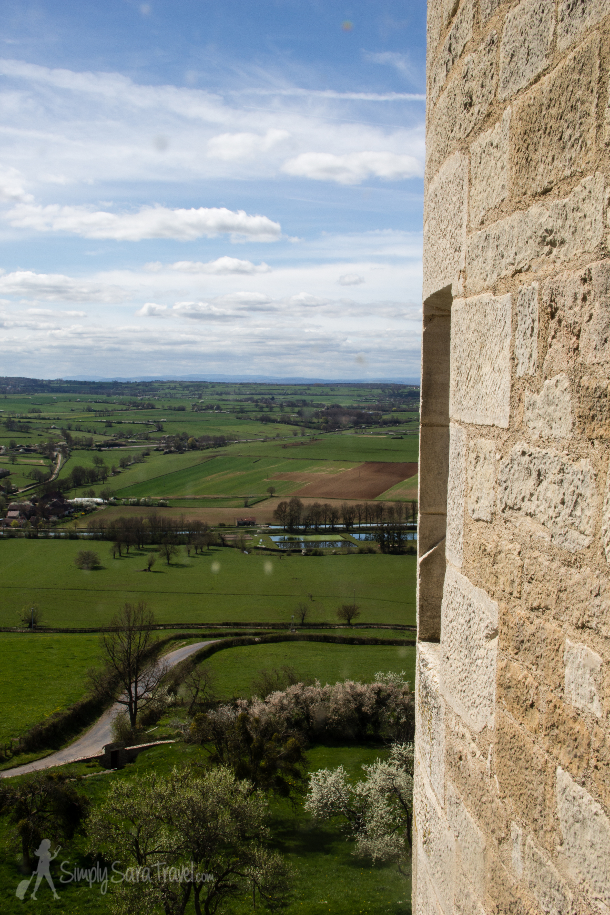 Looking out the window of Château de Châteauneuf