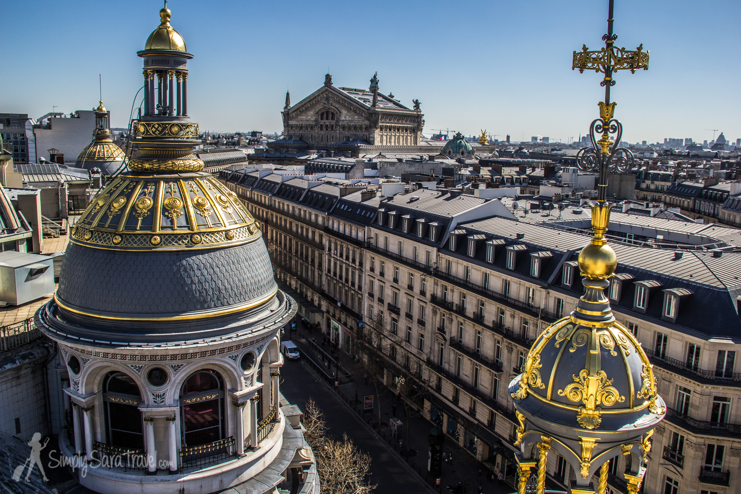 Those pretty golden domes with the Palais Garnier in the background