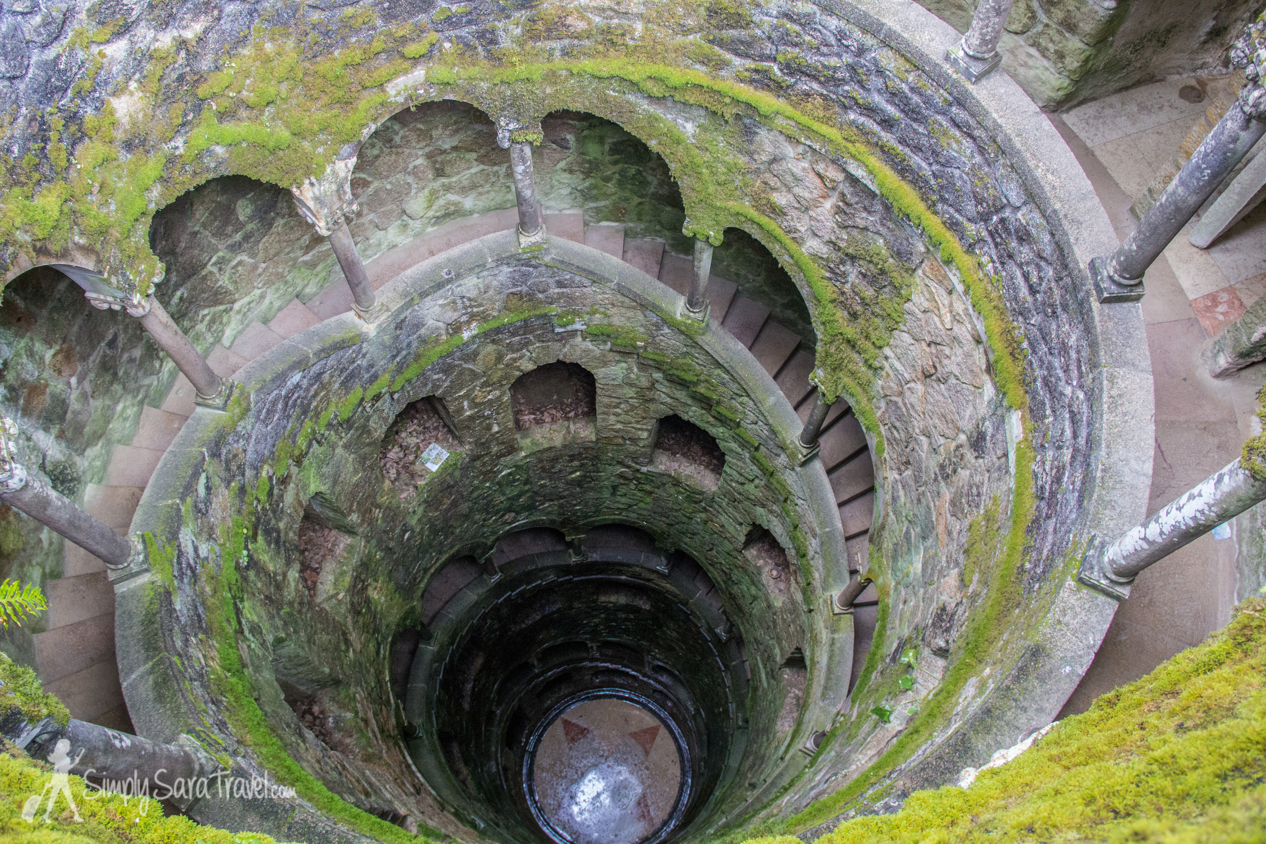 We climbed up the staircase of the well to get a view from the top too.
