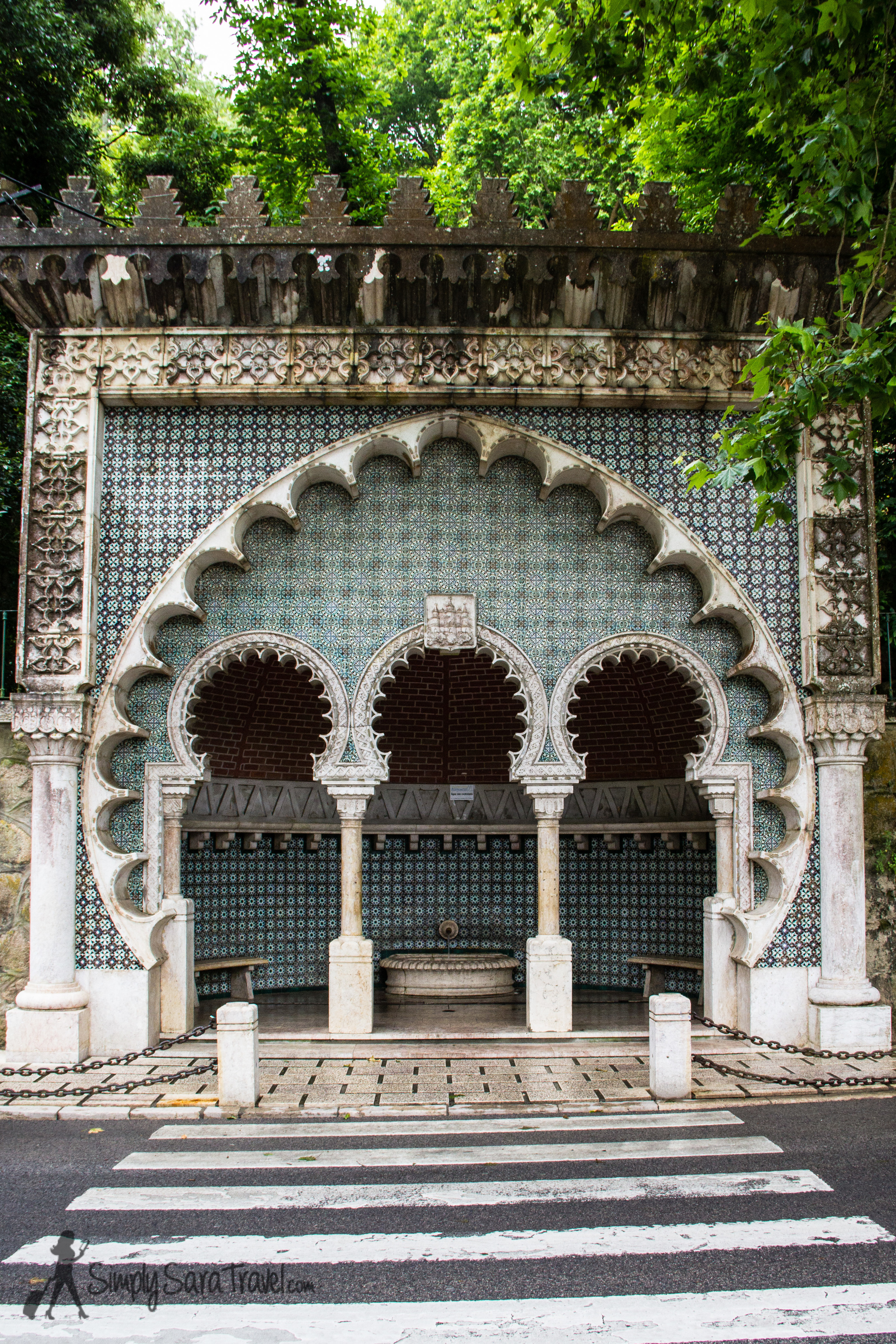 A bus stop in Sintra