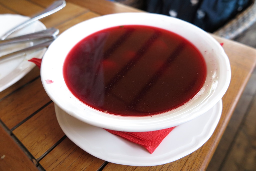 Red borscht soup (barszcz czerwony)