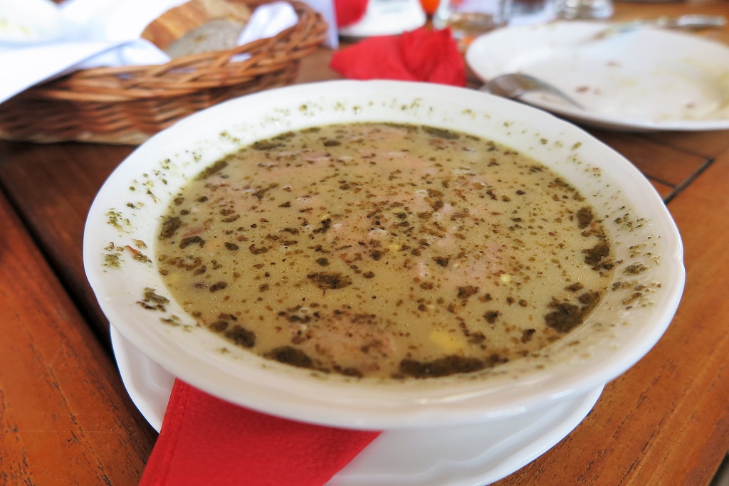 Sour rye soup (zur aka zurek)