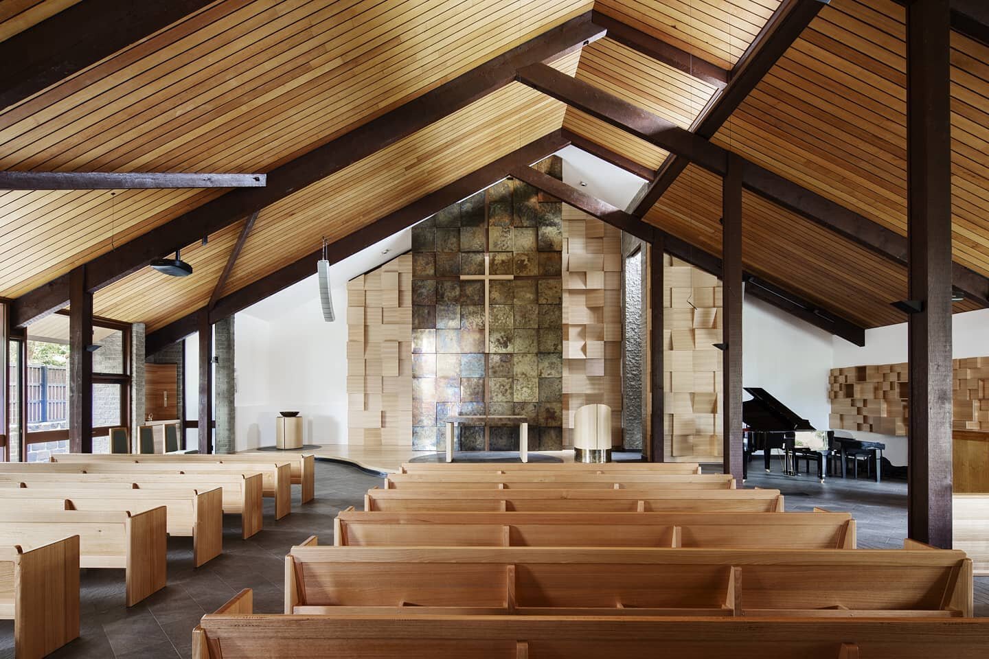 Our work on St Paul's Lutheran Church has been Short-listed for the 2021 Victorian Architecture Awards for Interior Architecture!

Listen to Sandy &amp; Martina's presentation to the AIA Jury.
LINK IN OUR BIO

Photo: @drew_echberg_photographer 

#aia