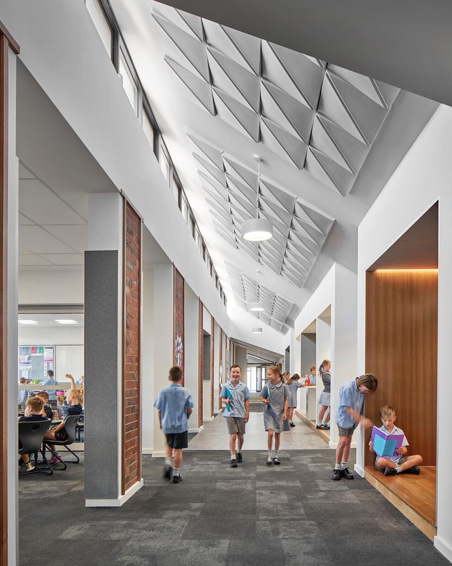 This thoughtful refurbishment at St Therese&rsquo;s School emerged from our masterplan and has revitalised the East and North Buildings within a challenging budget and working with the existing structure to create contemporary learning spaces. The re