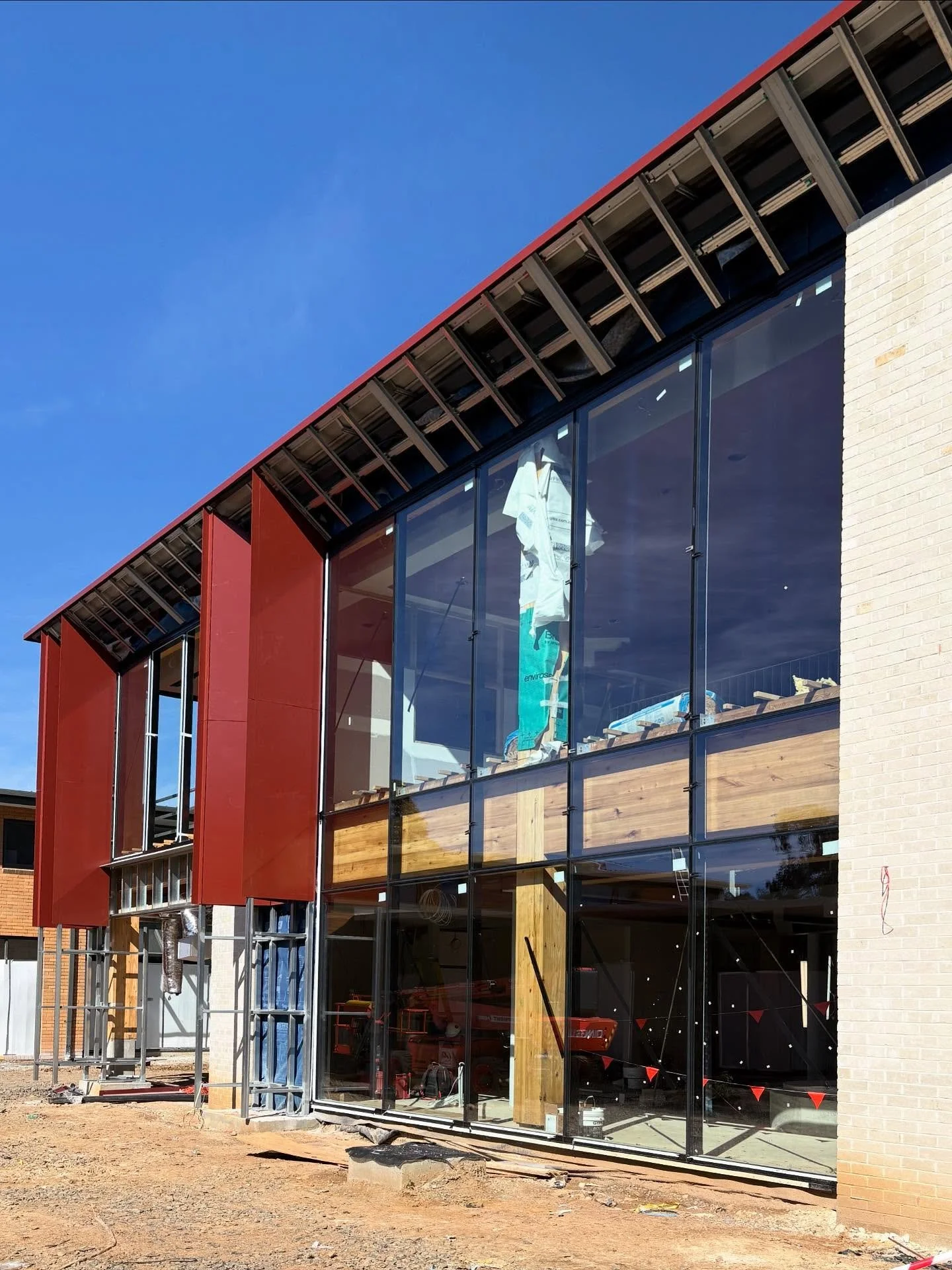 As promised, we&rsquo;re keeping you updated on the progress of the St Teresa Library &amp; Research Centre at @avila_college. It&rsquo;s exciting to see some of the finished elements of the Cross Laminated Timber (CLT) and Glue Laminated Timber (GLT