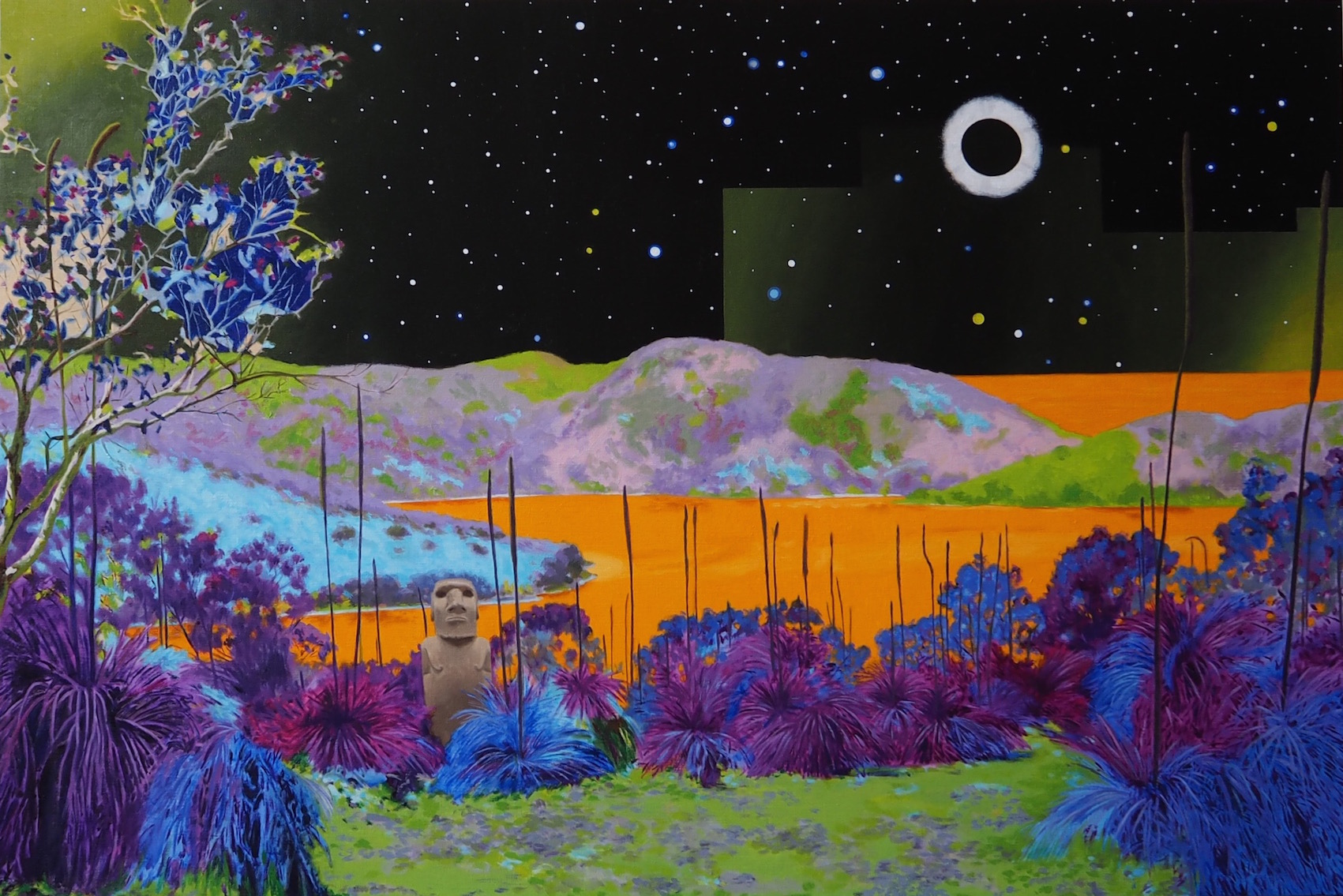 Richard Knafelc Eclipse 2016 oil on linen 122 x 183 cm Finalist in the John Leslie Art Prize 2016 John Leslie Art Prize - for landscape painting. Gippsland Art Gallery, Sale, Victoria. Saturday 3 September to Sunday 20 November 2016.