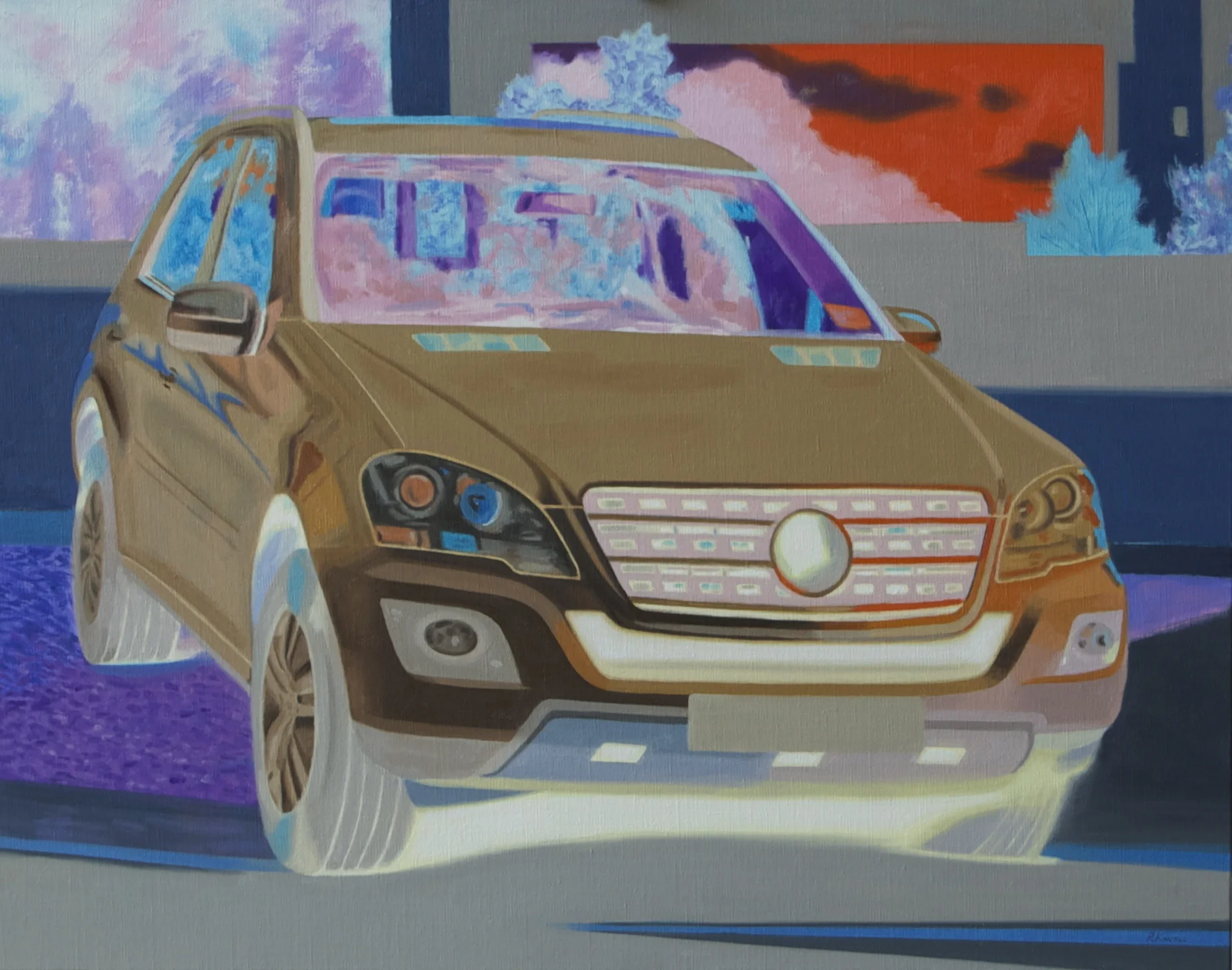   Idol &nbsp; 2014   oil on linen,&nbsp; 56 x 71 cm     