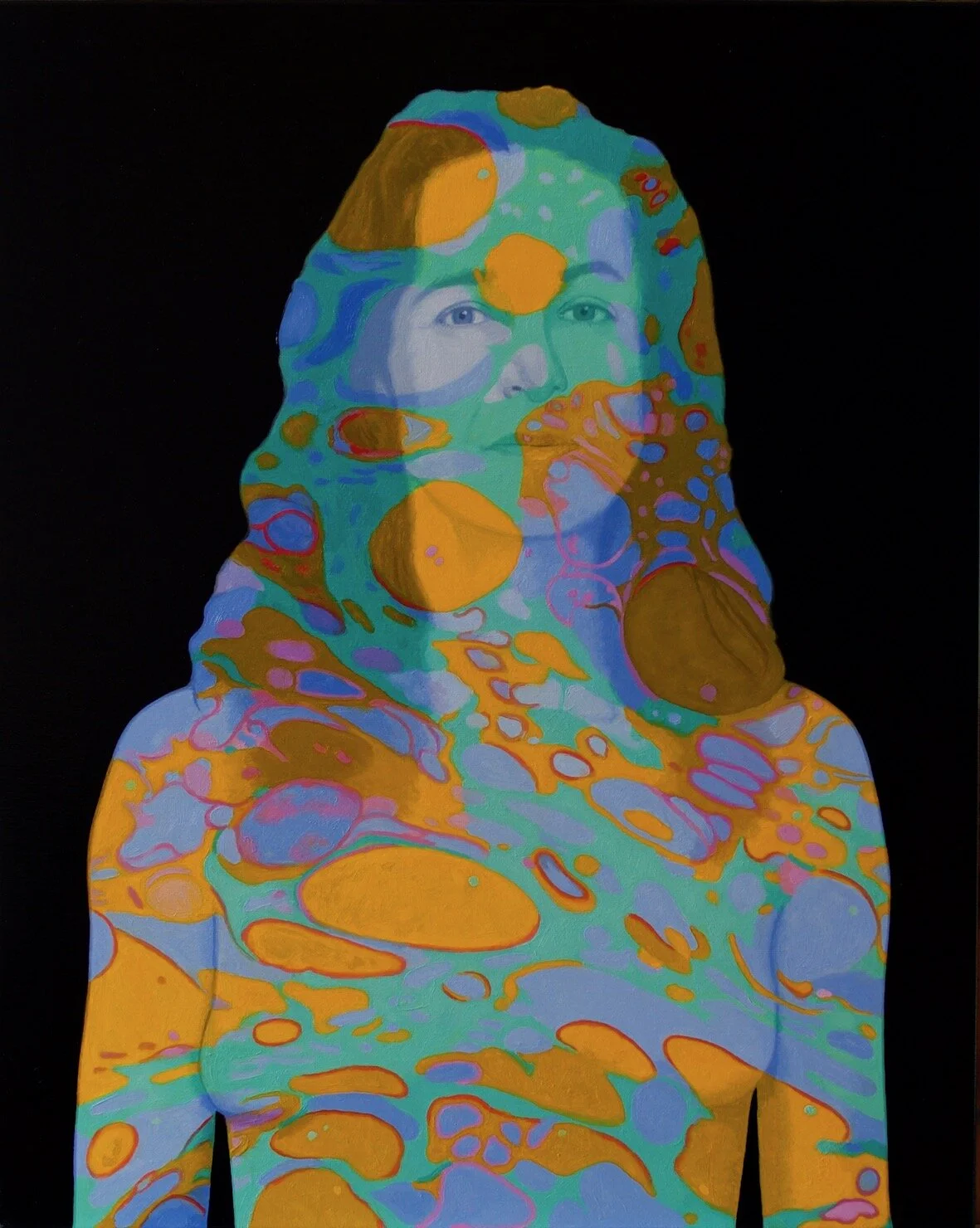 Then from the depths of her soul an insight emerged; and she understood 2019 oil on linen, 76 x 61 cm