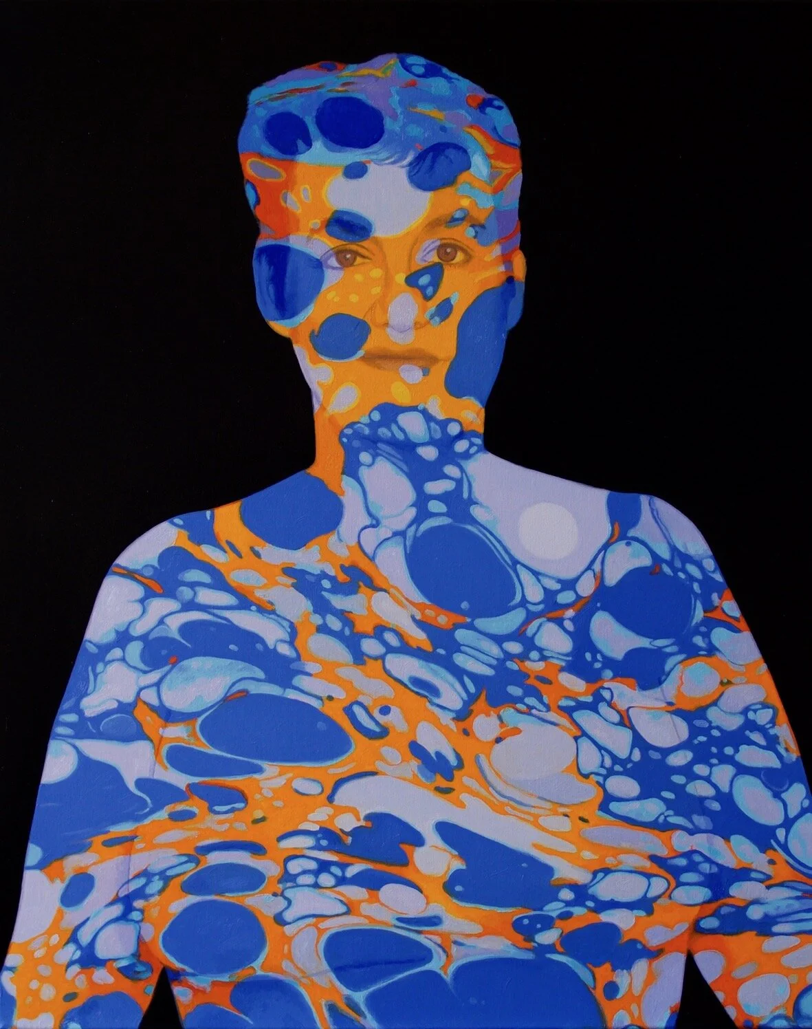 He saw into her heart 2019 oil on linen, 76 x 61 cm